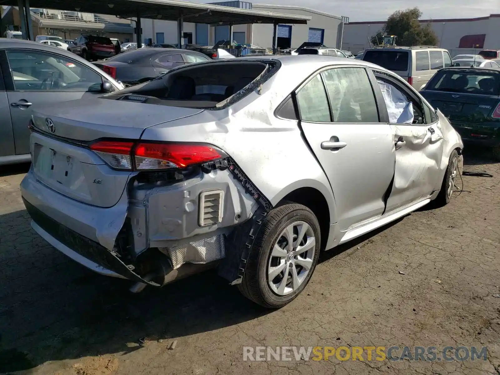 4 Photograph of a damaged car JTDEPRAE2LJ052146 TOYOTA COROLLA 2020