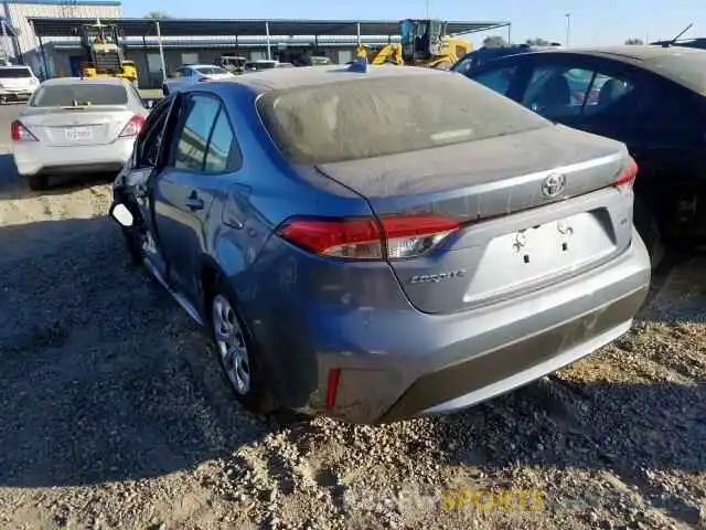 3 Photograph of a damaged car JTDEPRAE2LJ052275 TOYOTA COROLLA 2020