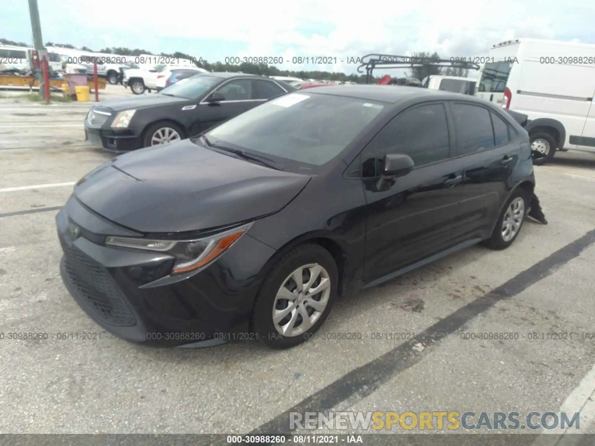 2 Photograph of a damaged car JTDEPRAE2LJ052485 TOYOTA COROLLA 2020