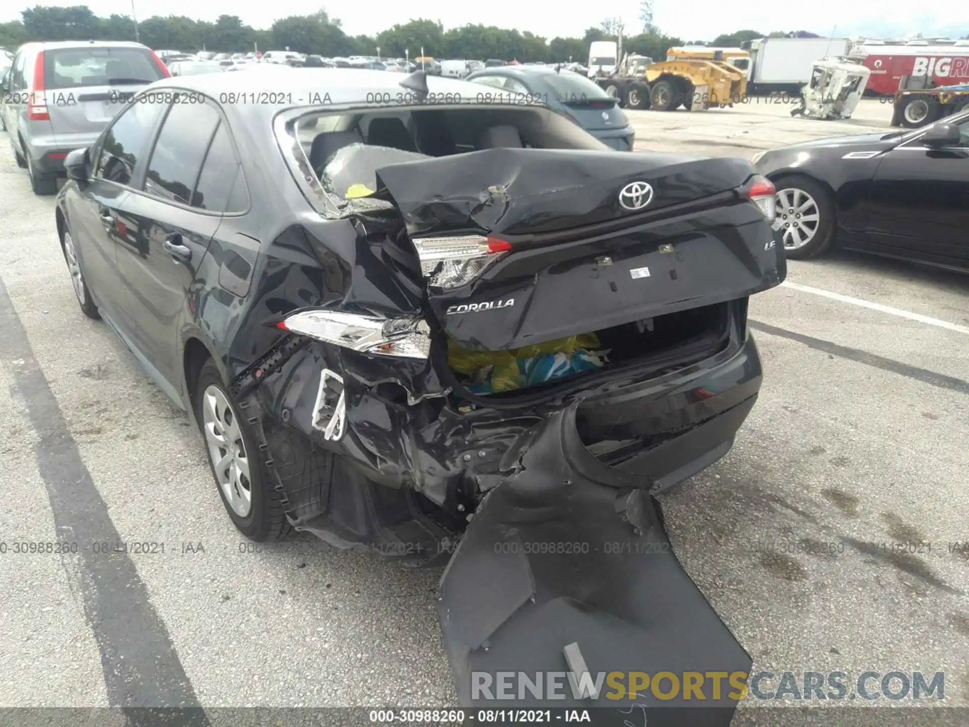 6 Photograph of a damaged car JTDEPRAE2LJ052485 TOYOTA COROLLA 2020