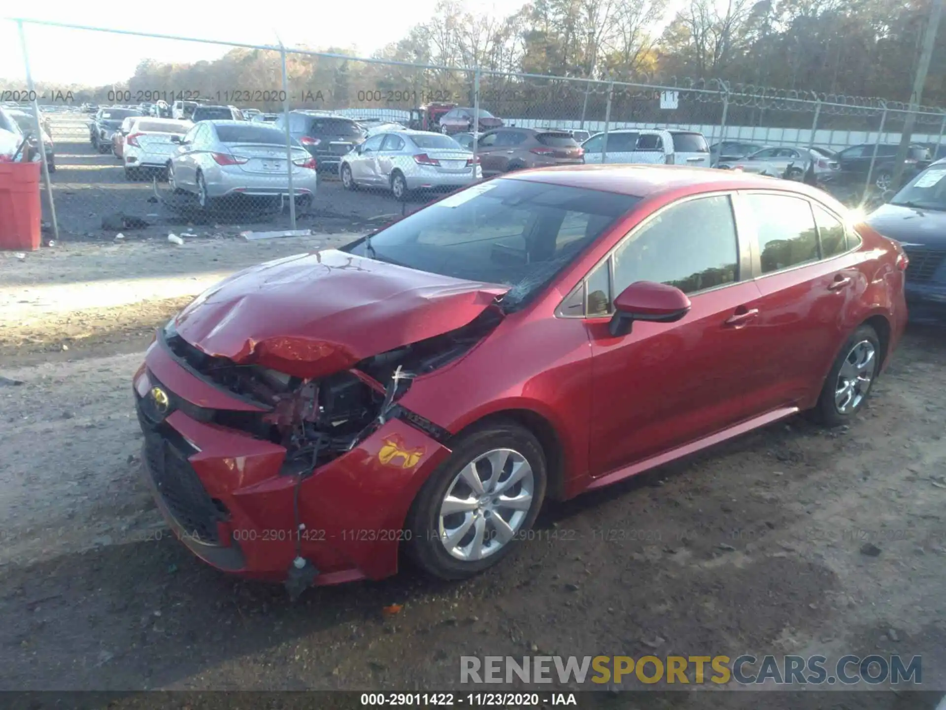 2 Photograph of a damaged car JTDEPRAE2LJ052518 TOYOTA COROLLA 2020