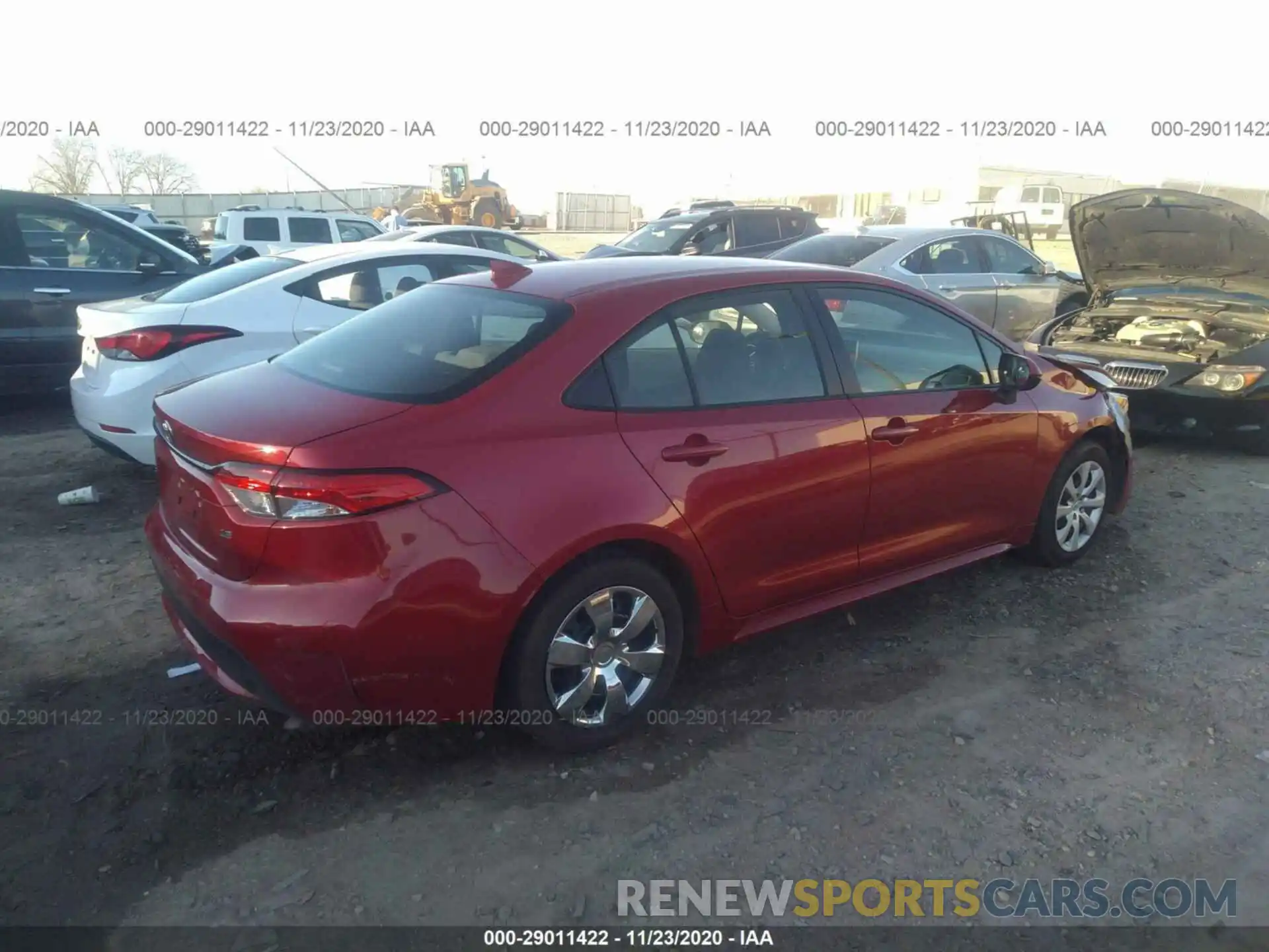 4 Photograph of a damaged car JTDEPRAE2LJ052518 TOYOTA COROLLA 2020