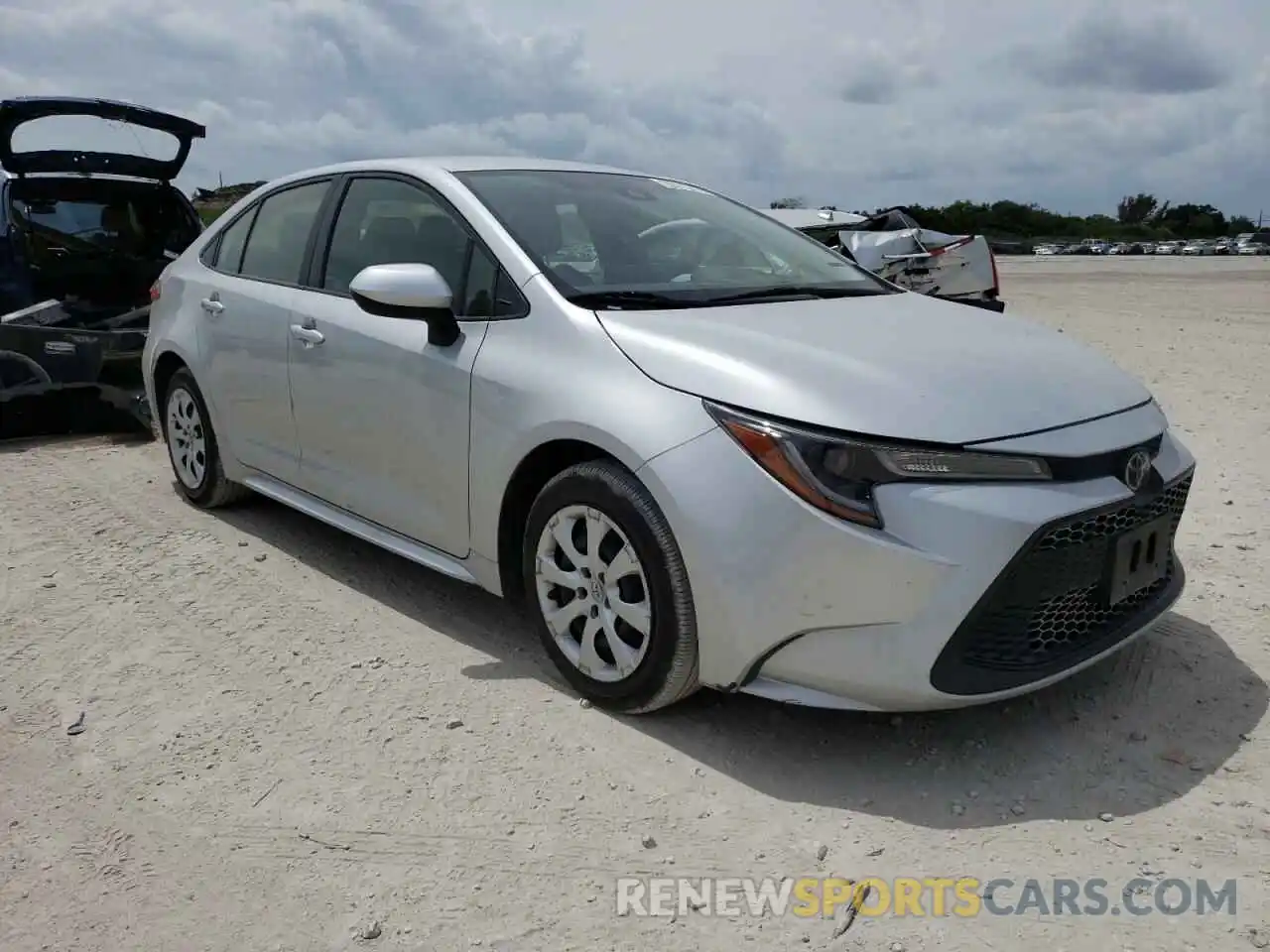 1 Photograph of a damaged car JTDEPRAE2LJ052521 TOYOTA COROLLA 2020