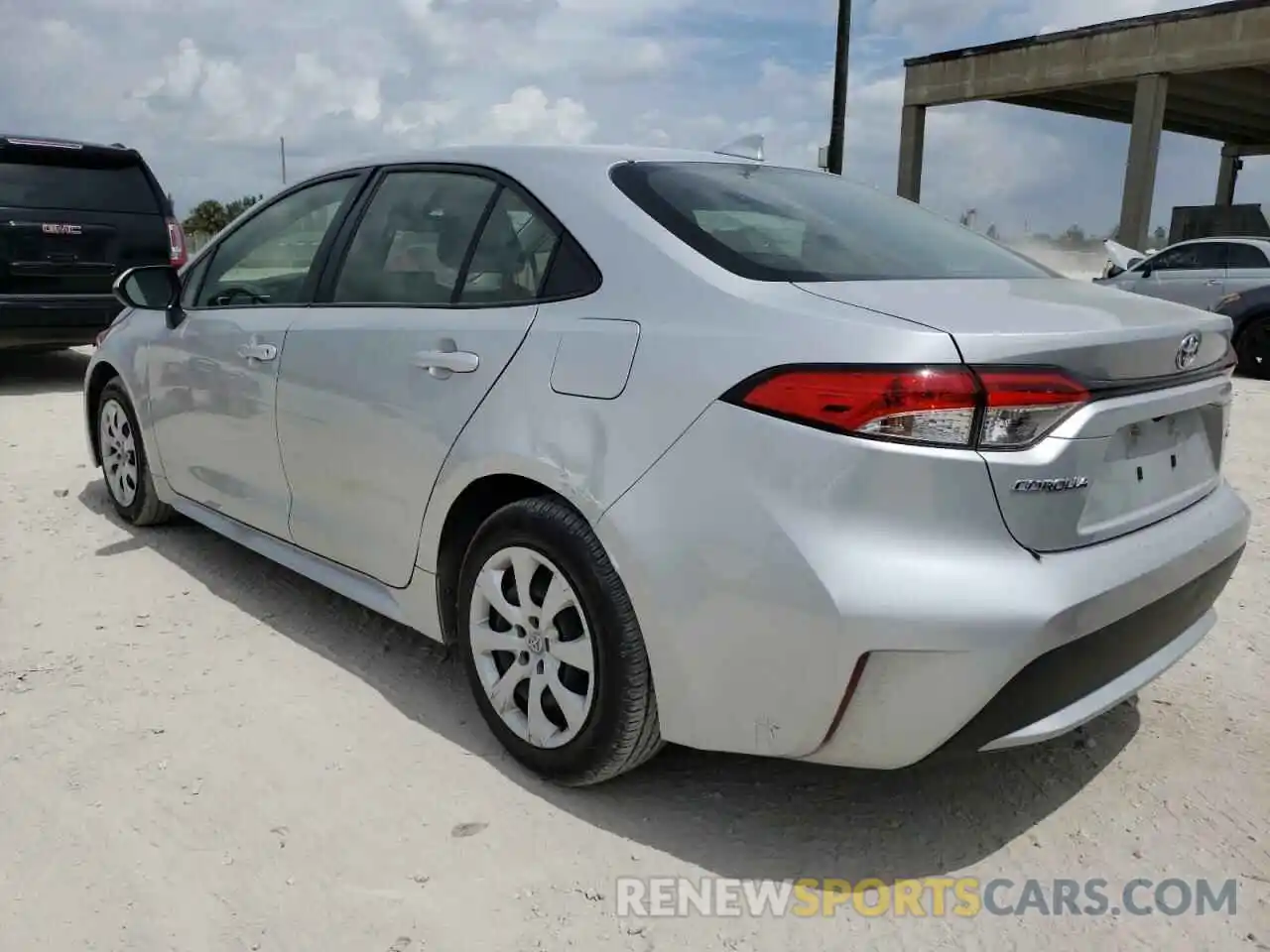 3 Photograph of a damaged car JTDEPRAE2LJ052521 TOYOTA COROLLA 2020