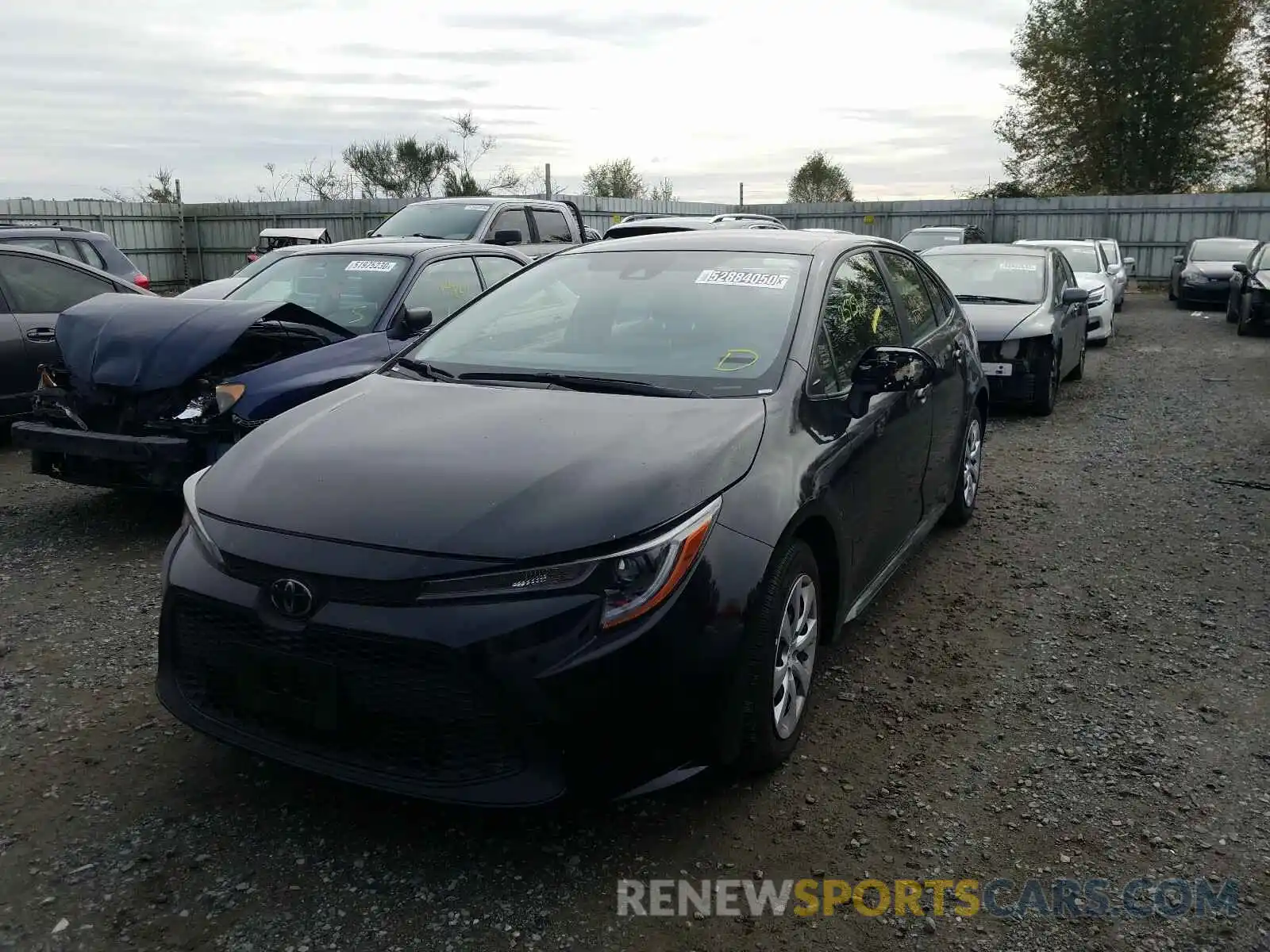 2 Photograph of a damaged car JTDEPRAE2LJ052535 TOYOTA COROLLA 2020