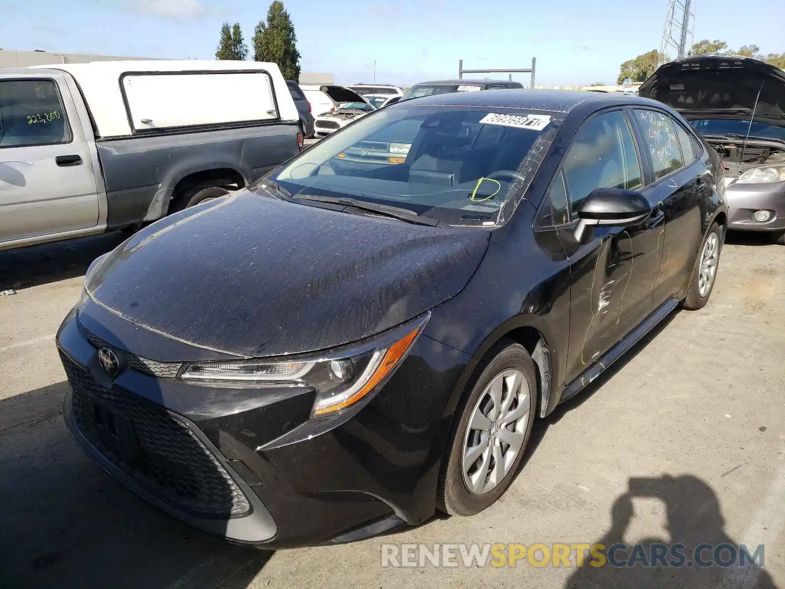 2 Photograph of a damaged car JTDEPRAE2LJ052549 TOYOTA COROLLA 2020