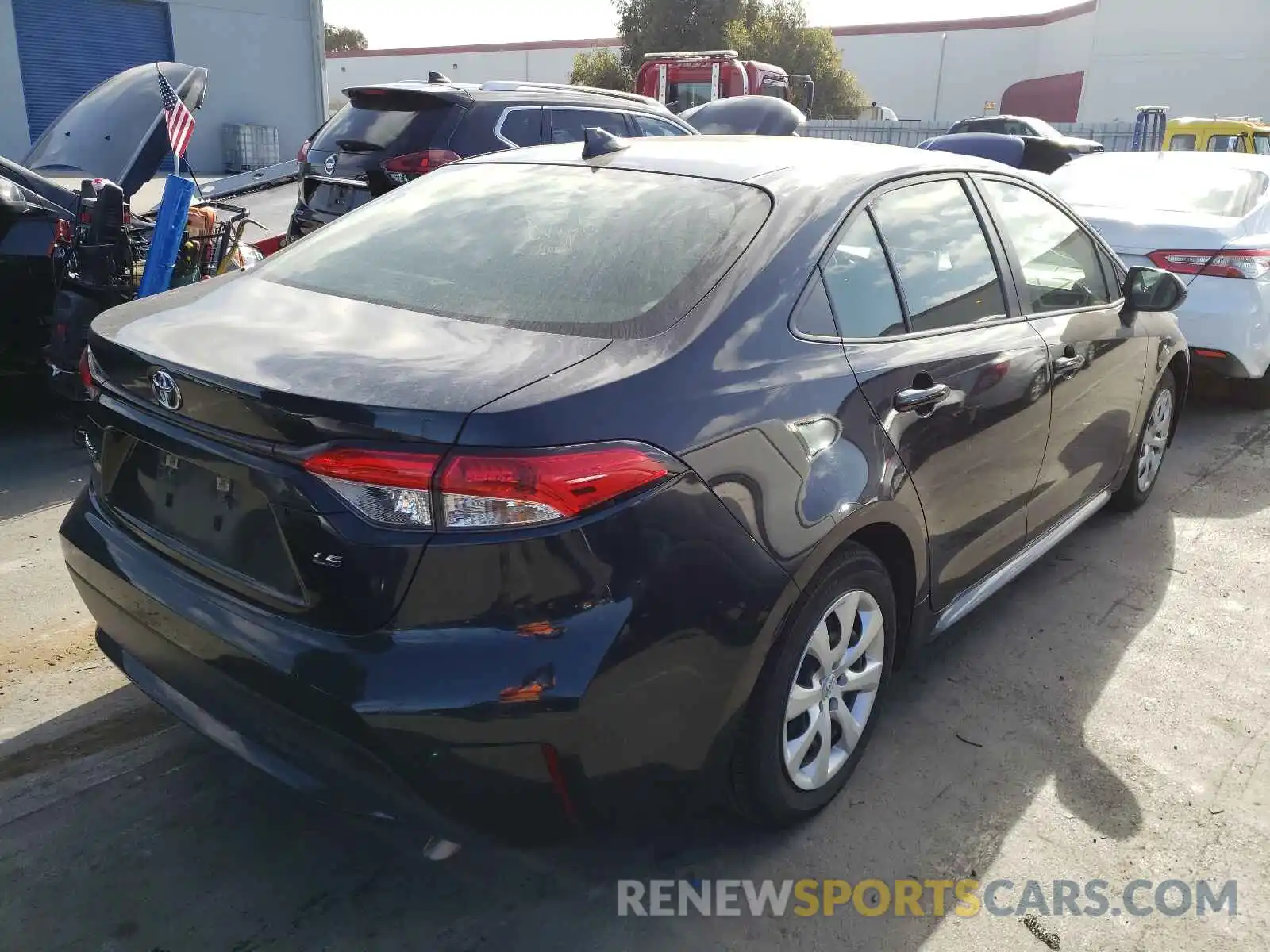 4 Photograph of a damaged car JTDEPRAE2LJ052549 TOYOTA COROLLA 2020