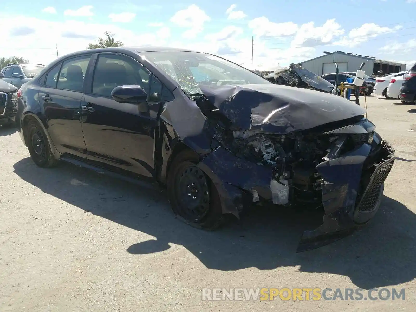 1 Photograph of a damaged car JTDEPRAE2LJ052647 TOYOTA COROLLA 2020