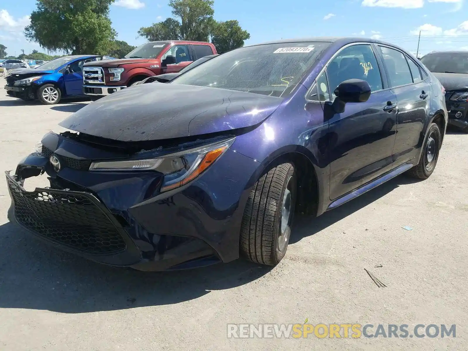 2 Photograph of a damaged car JTDEPRAE2LJ052647 TOYOTA COROLLA 2020