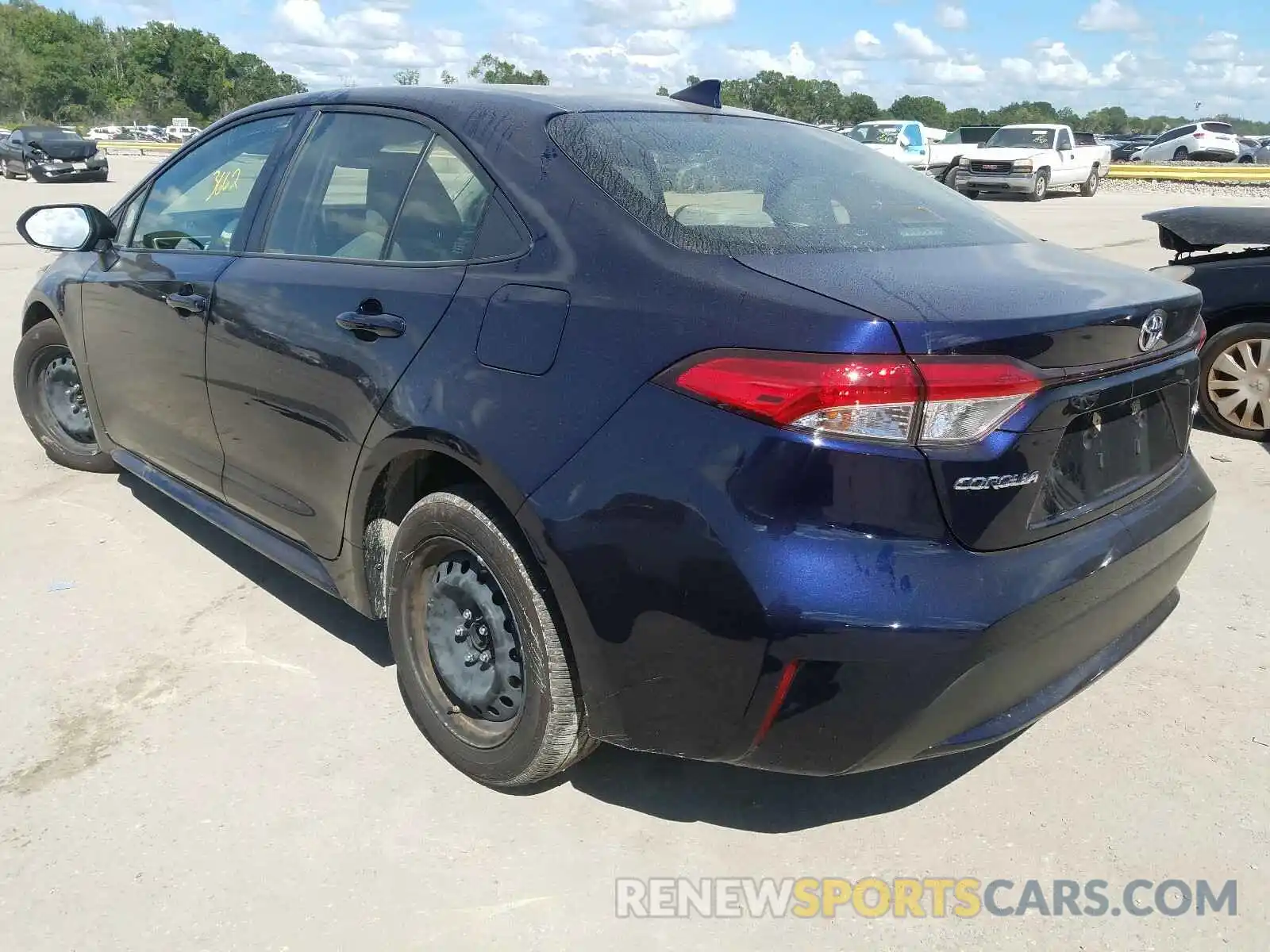 3 Photograph of a damaged car JTDEPRAE2LJ052647 TOYOTA COROLLA 2020