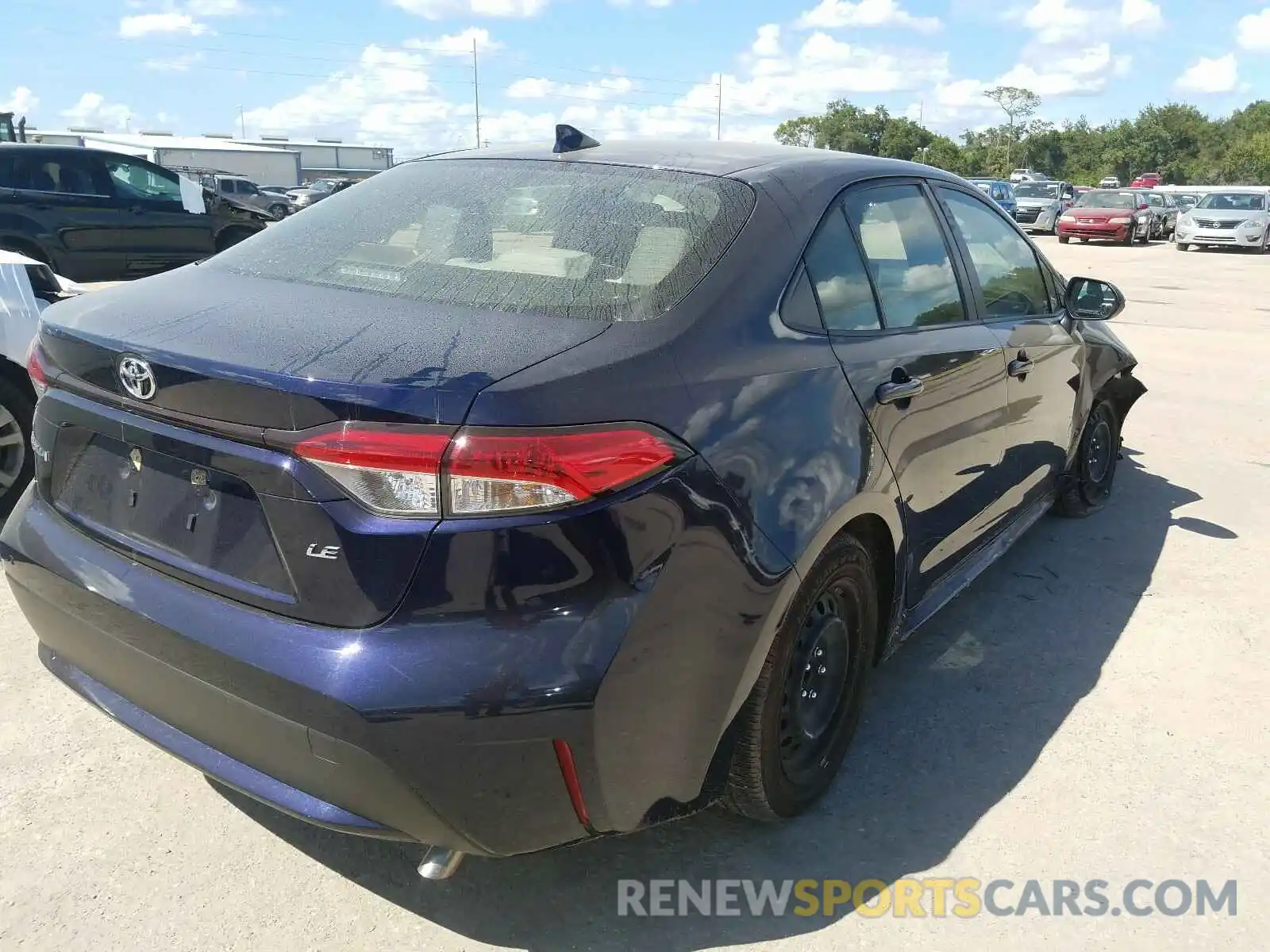 4 Photograph of a damaged car JTDEPRAE2LJ052647 TOYOTA COROLLA 2020