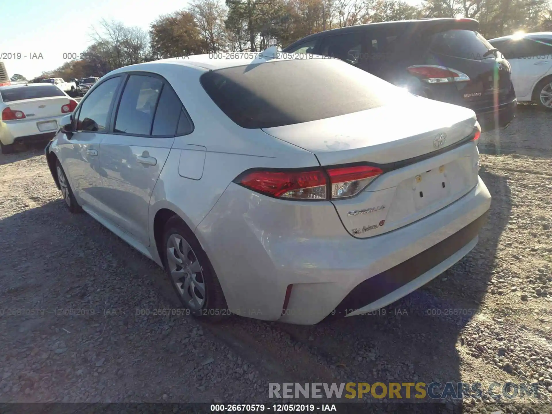 3 Photograph of a damaged car JTDEPRAE2LJ053118 TOYOTA COROLLA 2020