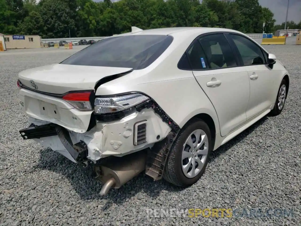 4 Photograph of a damaged car JTDEPRAE2LJ053359 TOYOTA COROLLA 2020