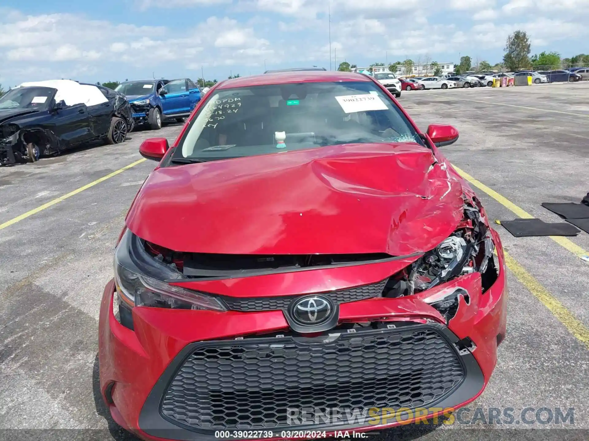 12 Photograph of a damaged car JTDEPRAE2LJ053670 TOYOTA COROLLA 2020