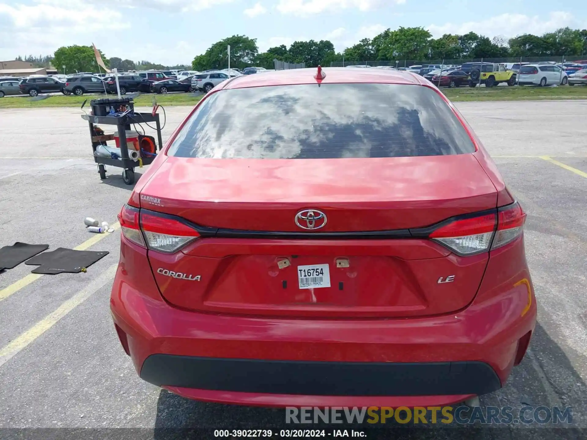 16 Photograph of a damaged car JTDEPRAE2LJ053670 TOYOTA COROLLA 2020