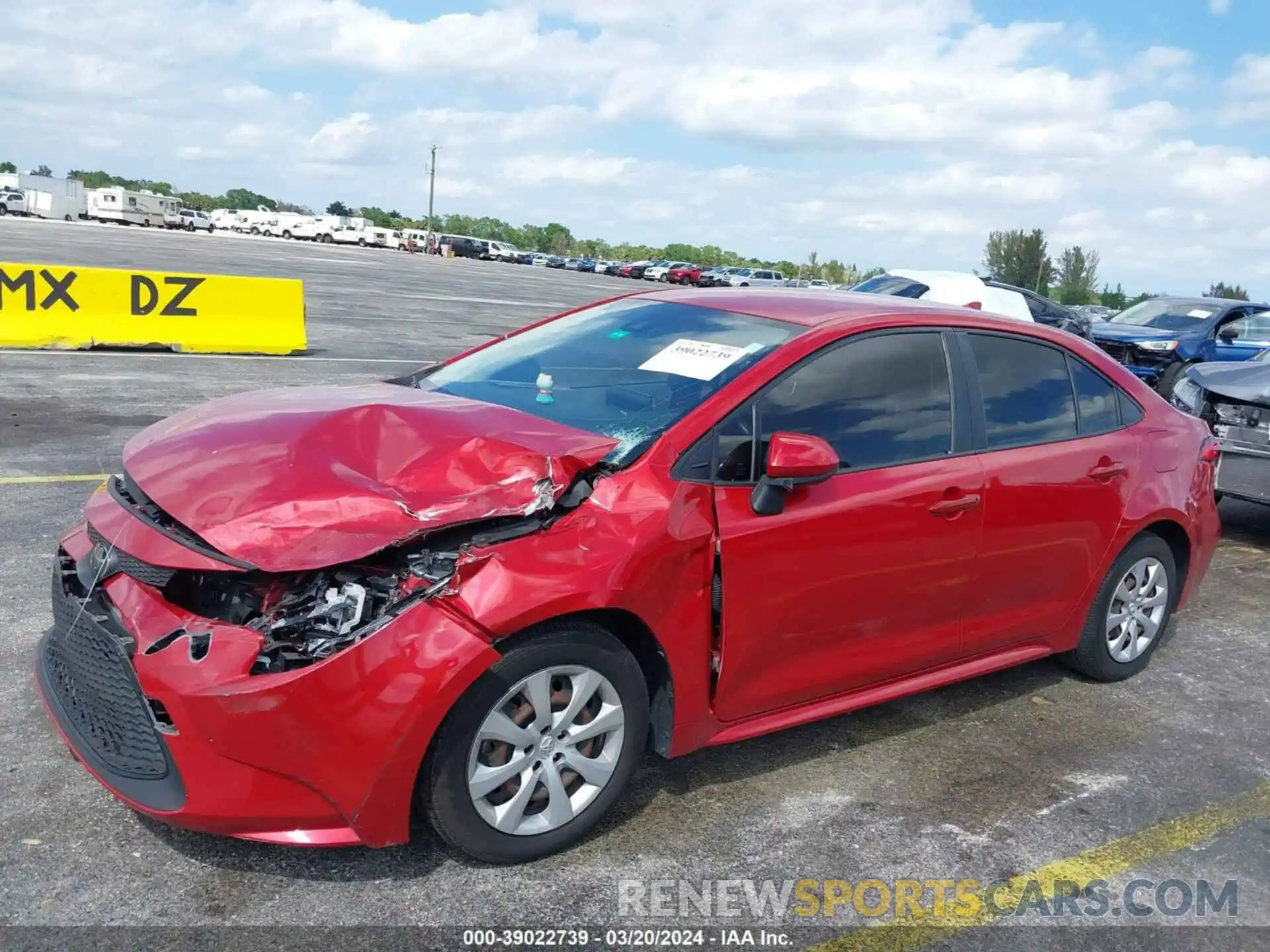 6 Photograph of a damaged car JTDEPRAE2LJ053670 TOYOTA COROLLA 2020