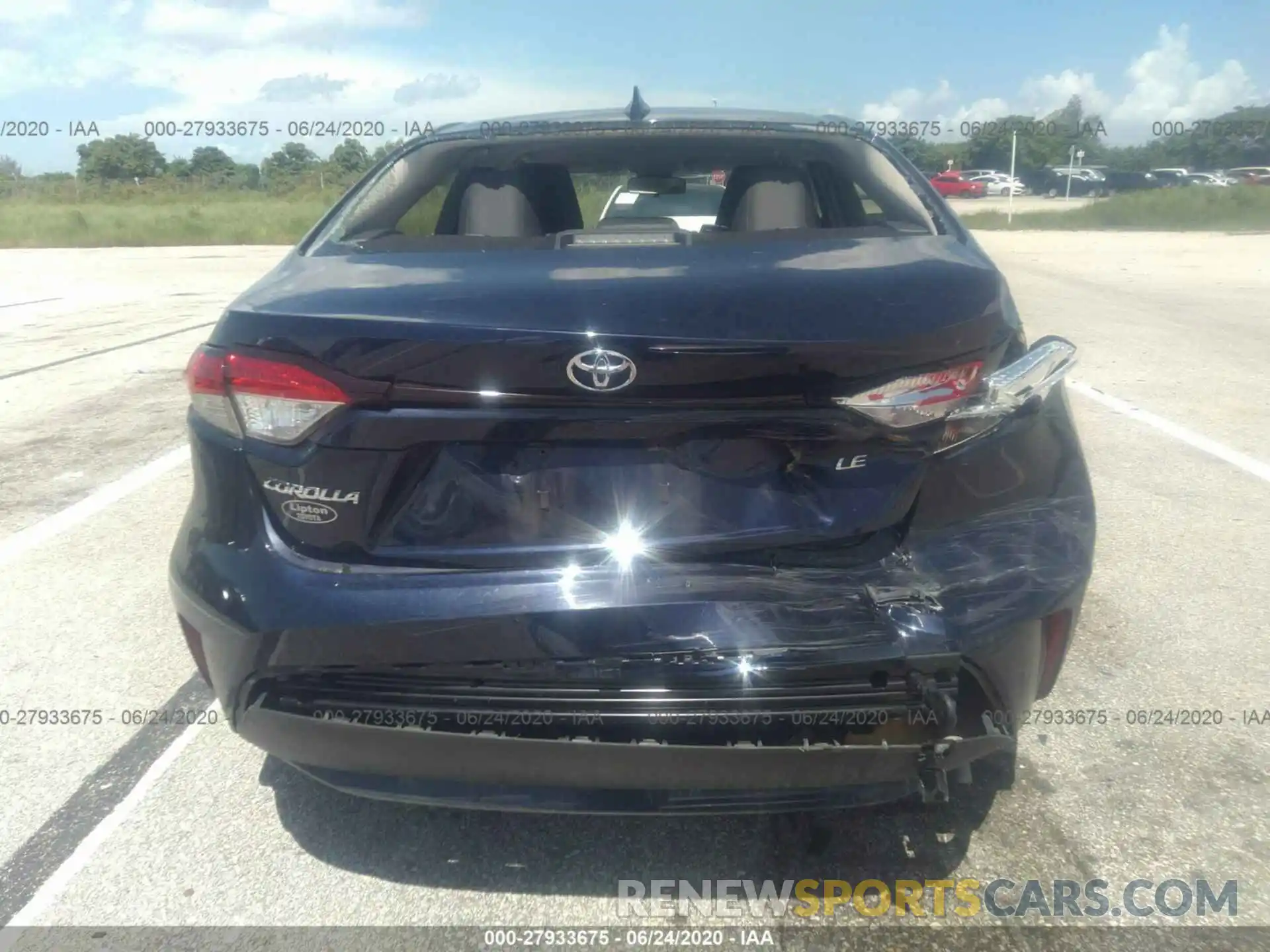 6 Photograph of a damaged car JTDEPRAE2LJ053720 TOYOTA COROLLA 2020