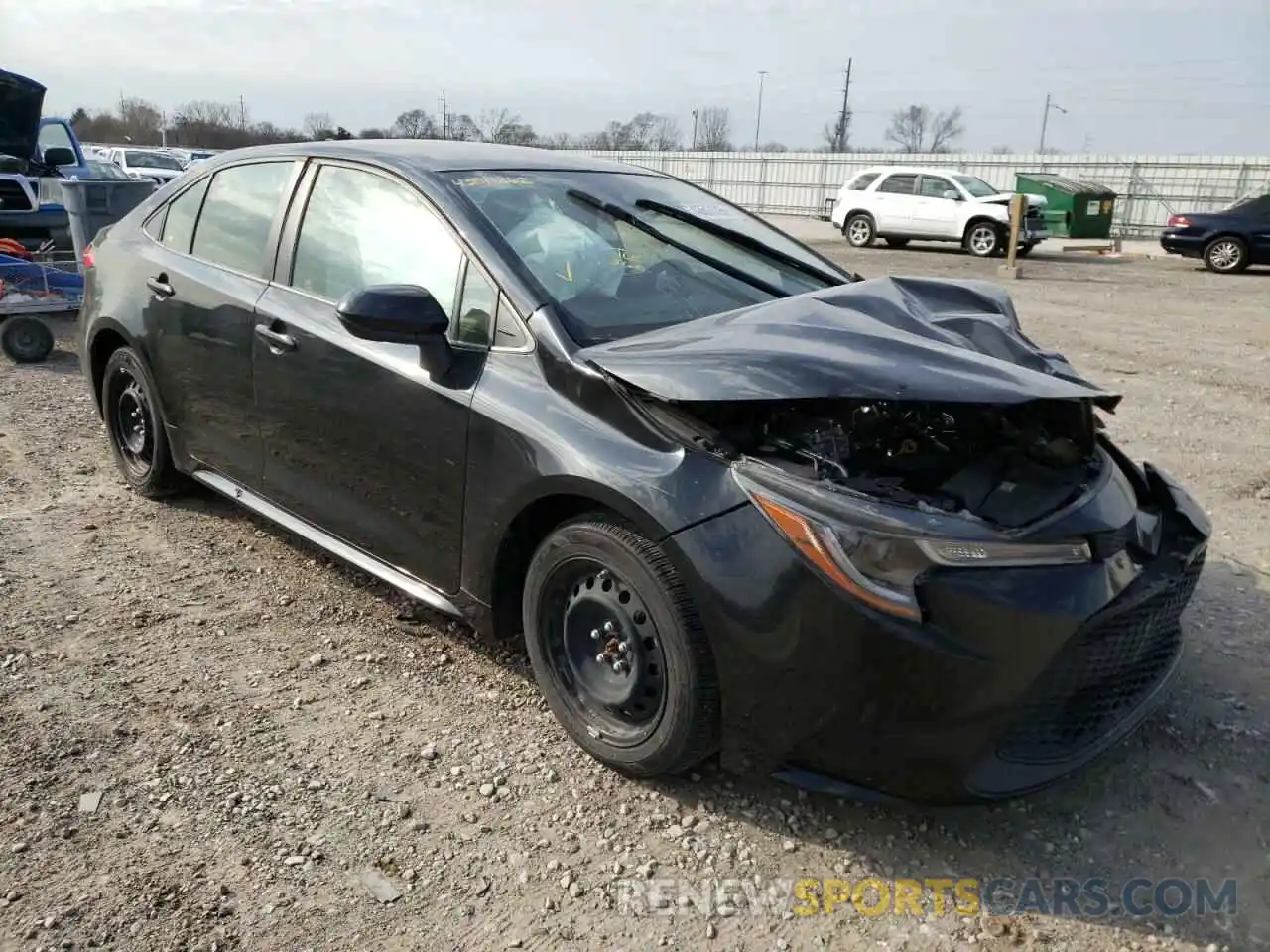 1 Photograph of a damaged car JTDEPRAE2LJ054043 TOYOTA COROLLA 2020