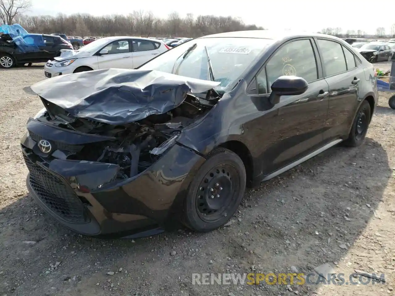 2 Photograph of a damaged car JTDEPRAE2LJ054043 TOYOTA COROLLA 2020