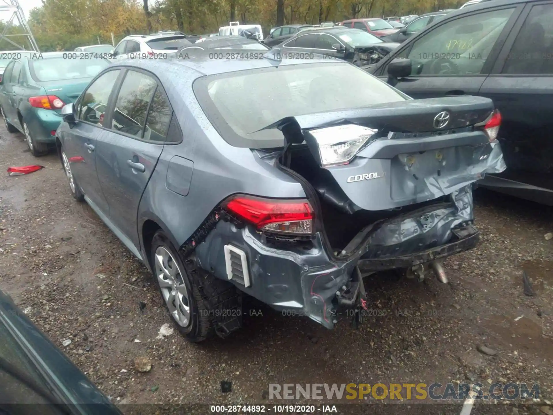 3 Photograph of a damaged car JTDEPRAE2LJ054091 TOYOTA COROLLA 2020