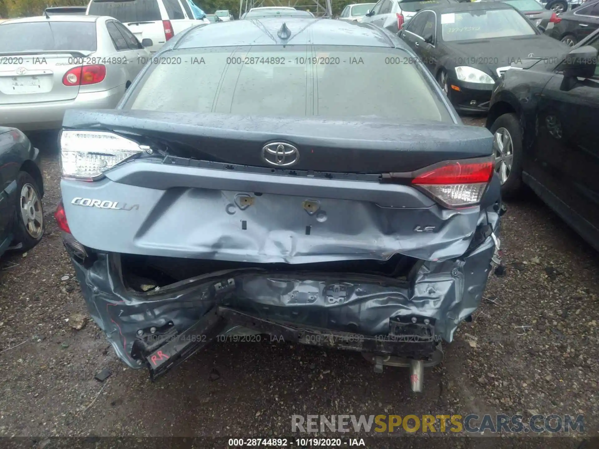 6 Photograph of a damaged car JTDEPRAE2LJ054091 TOYOTA COROLLA 2020