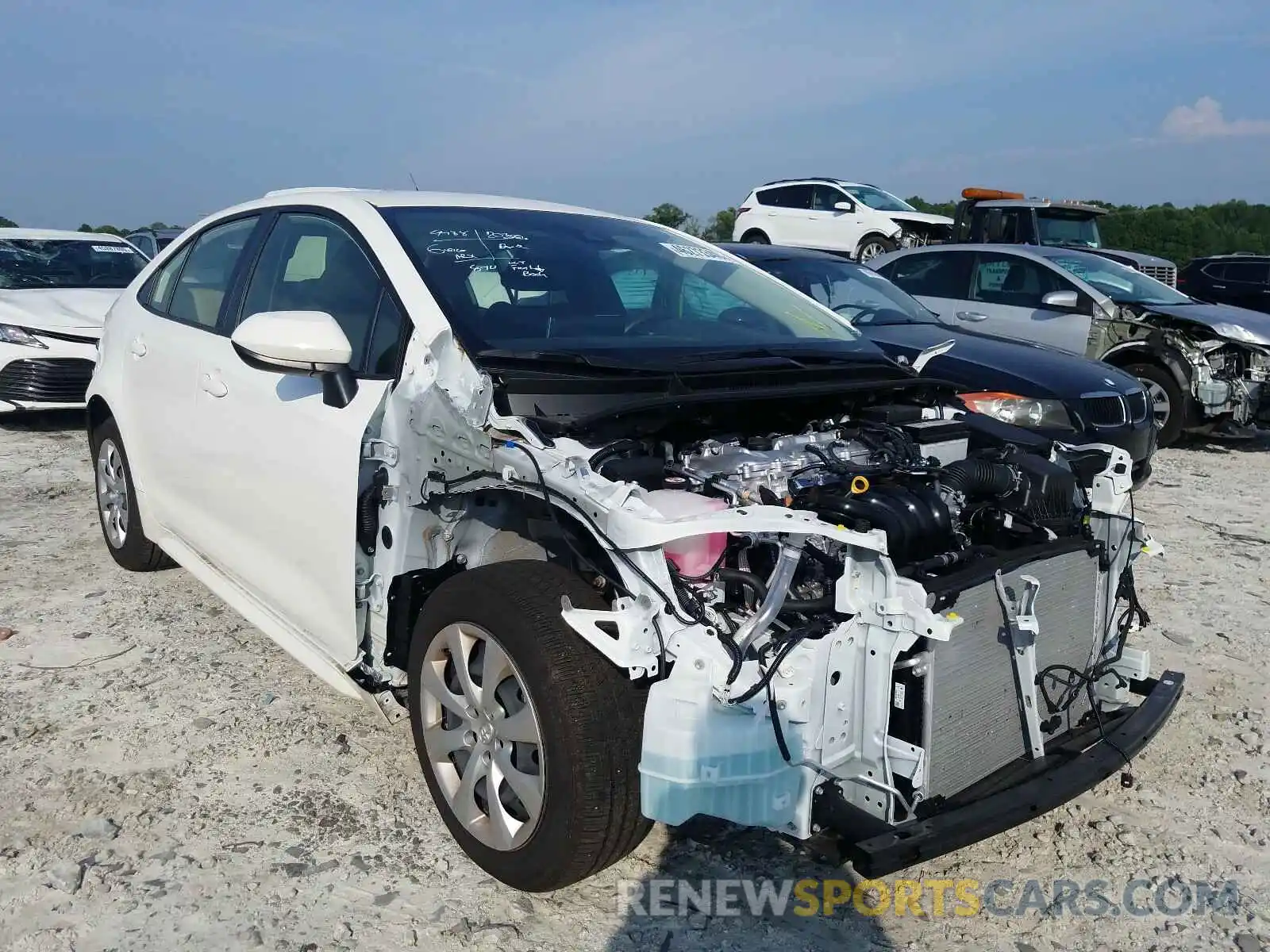 1 Photograph of a damaged car JTDEPRAE2LJ054222 TOYOTA COROLLA 2020