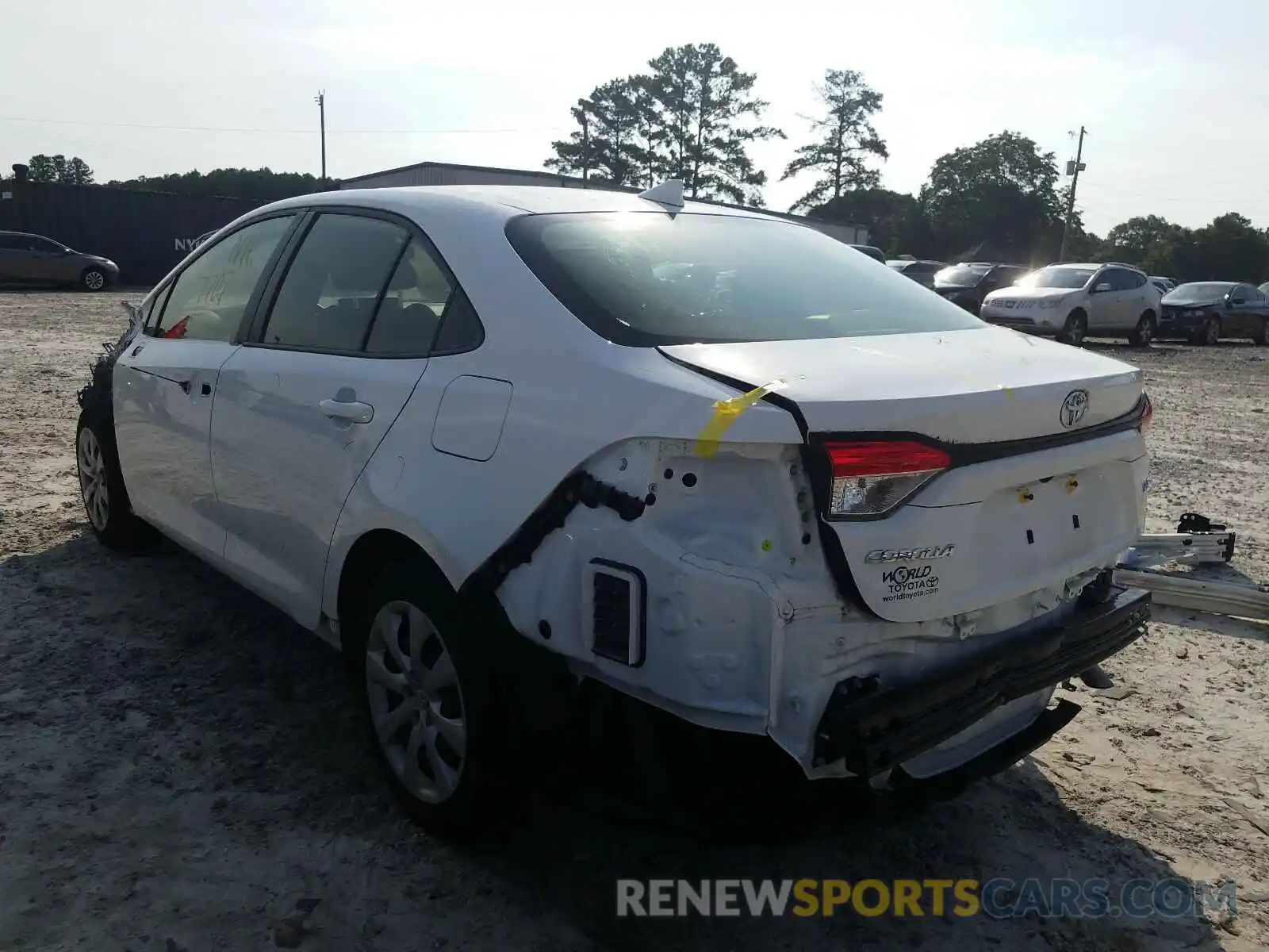 3 Photograph of a damaged car JTDEPRAE2LJ054222 TOYOTA COROLLA 2020