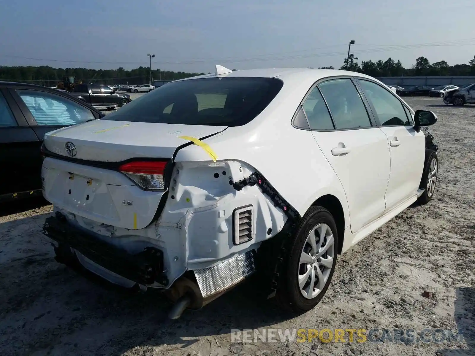 4 Photograph of a damaged car JTDEPRAE2LJ054222 TOYOTA COROLLA 2020