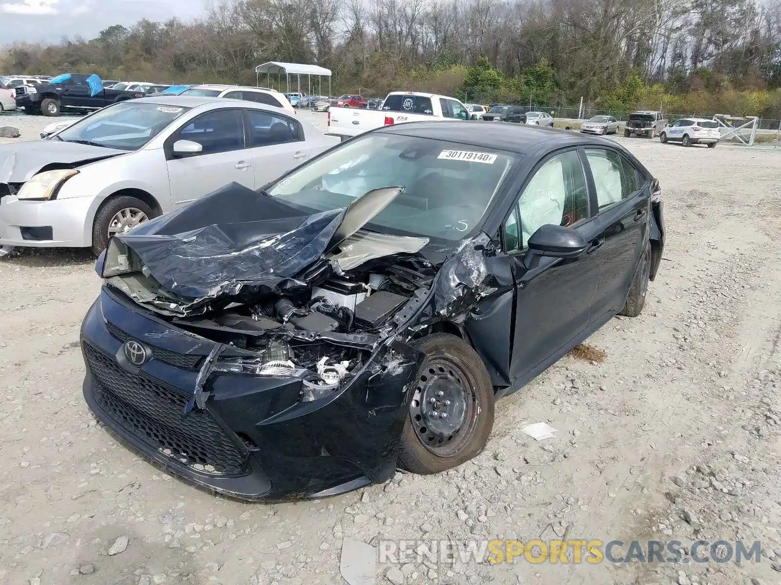 2 Photograph of a damaged car JTDEPRAE2LJ055466 TOYOTA COROLLA 2020