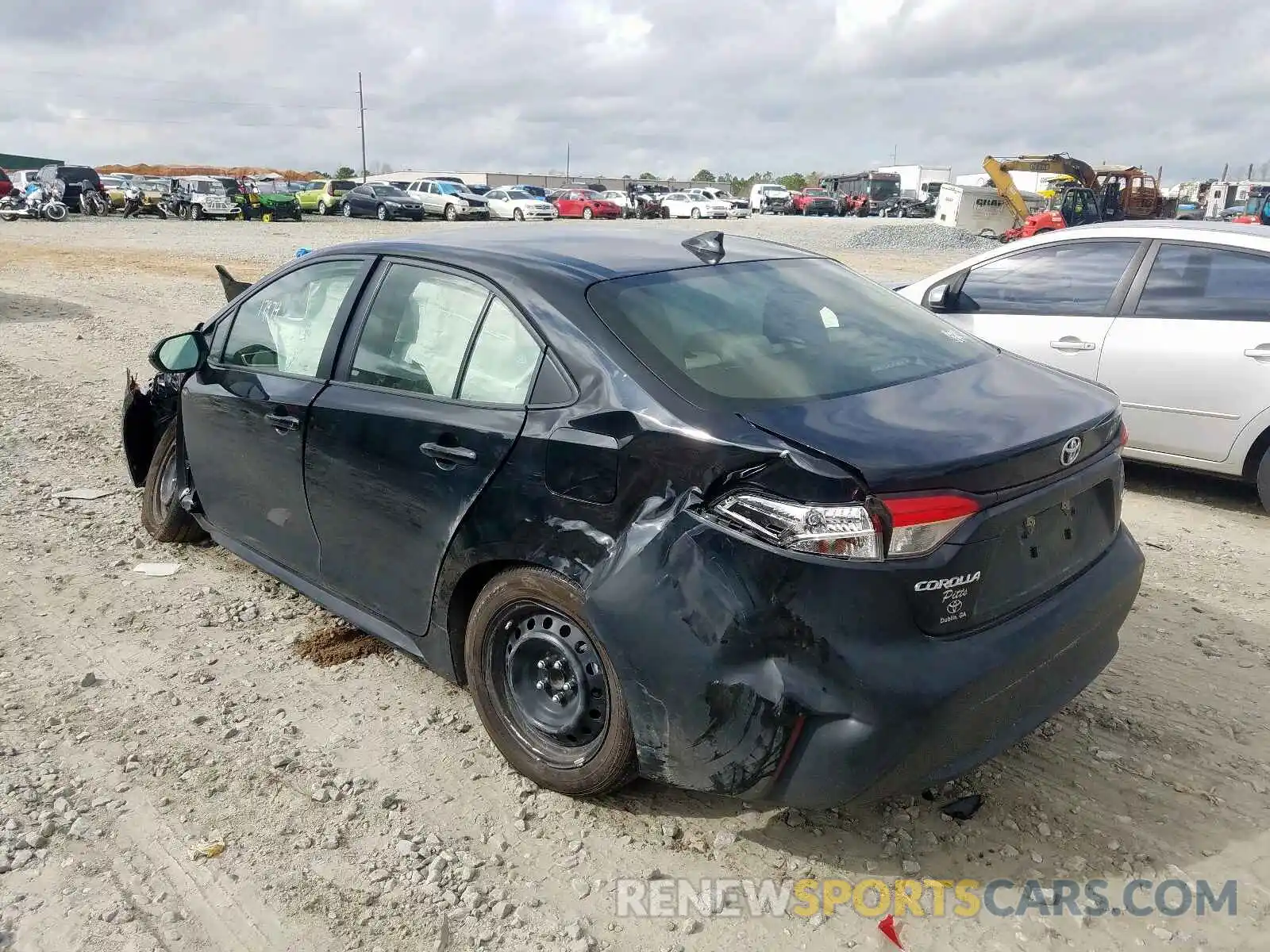 3 Photograph of a damaged car JTDEPRAE2LJ055466 TOYOTA COROLLA 2020