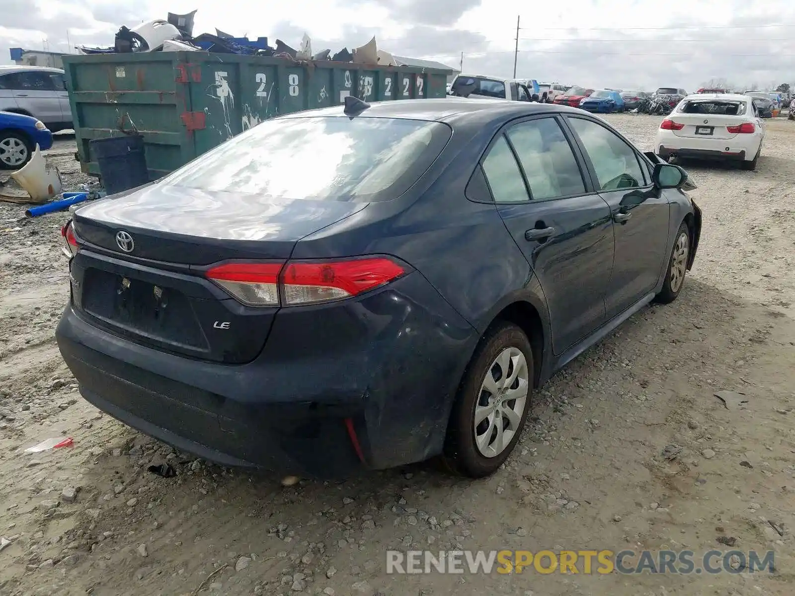 4 Photograph of a damaged car JTDEPRAE2LJ055466 TOYOTA COROLLA 2020