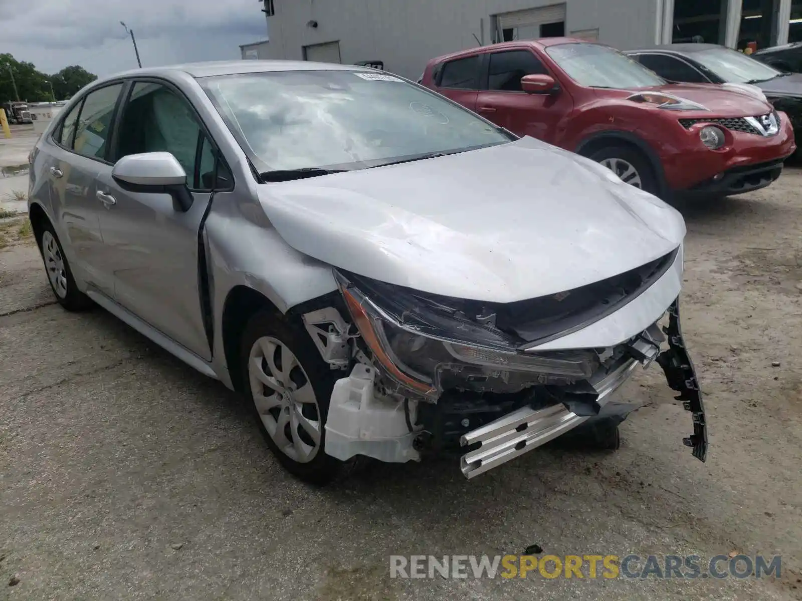 1 Photograph of a damaged car JTDEPRAE2LJ055628 TOYOTA COROLLA 2020