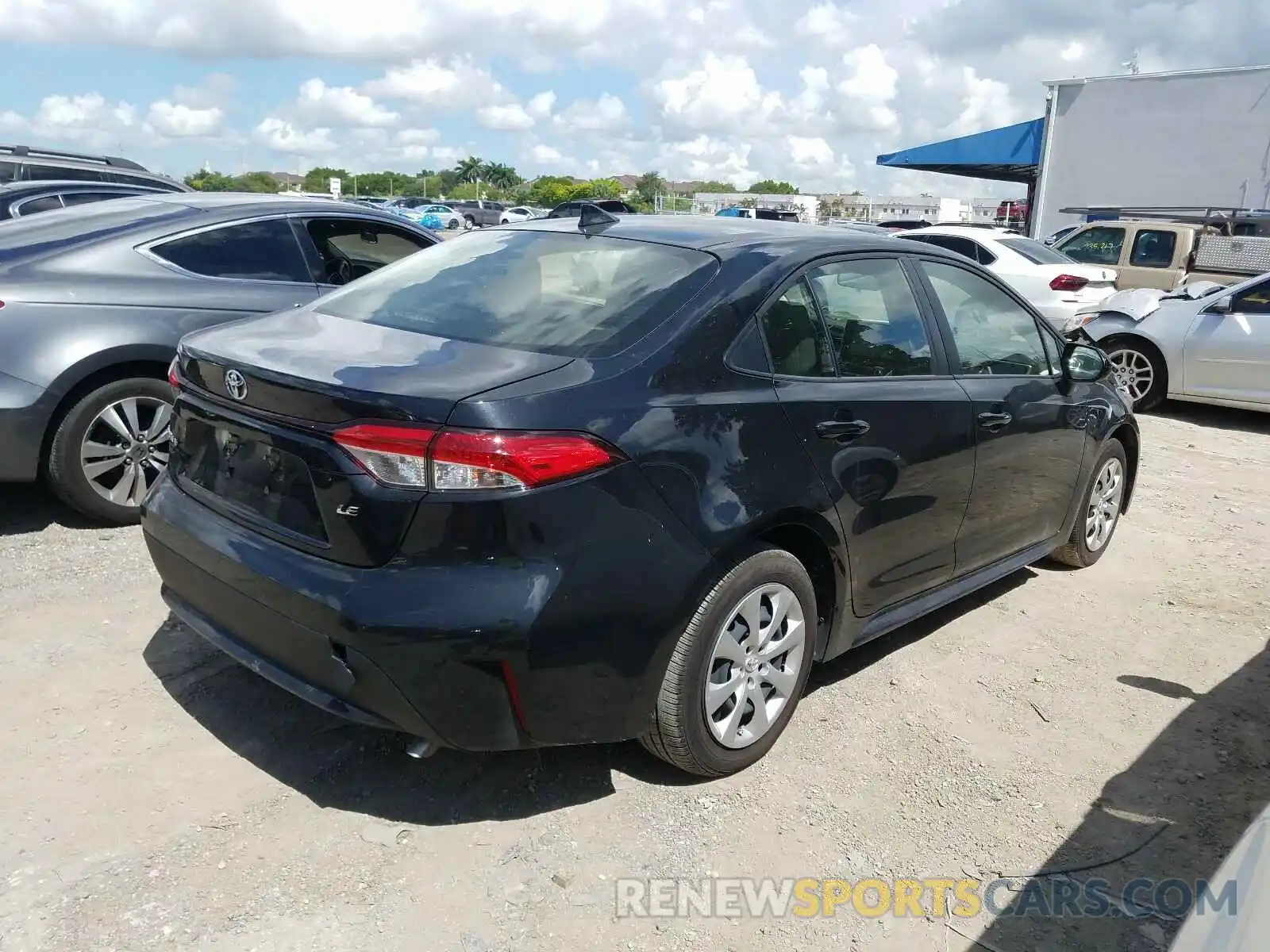 4 Photograph of a damaged car JTDEPRAE2LJ055869 TOYOTA COROLLA 2020