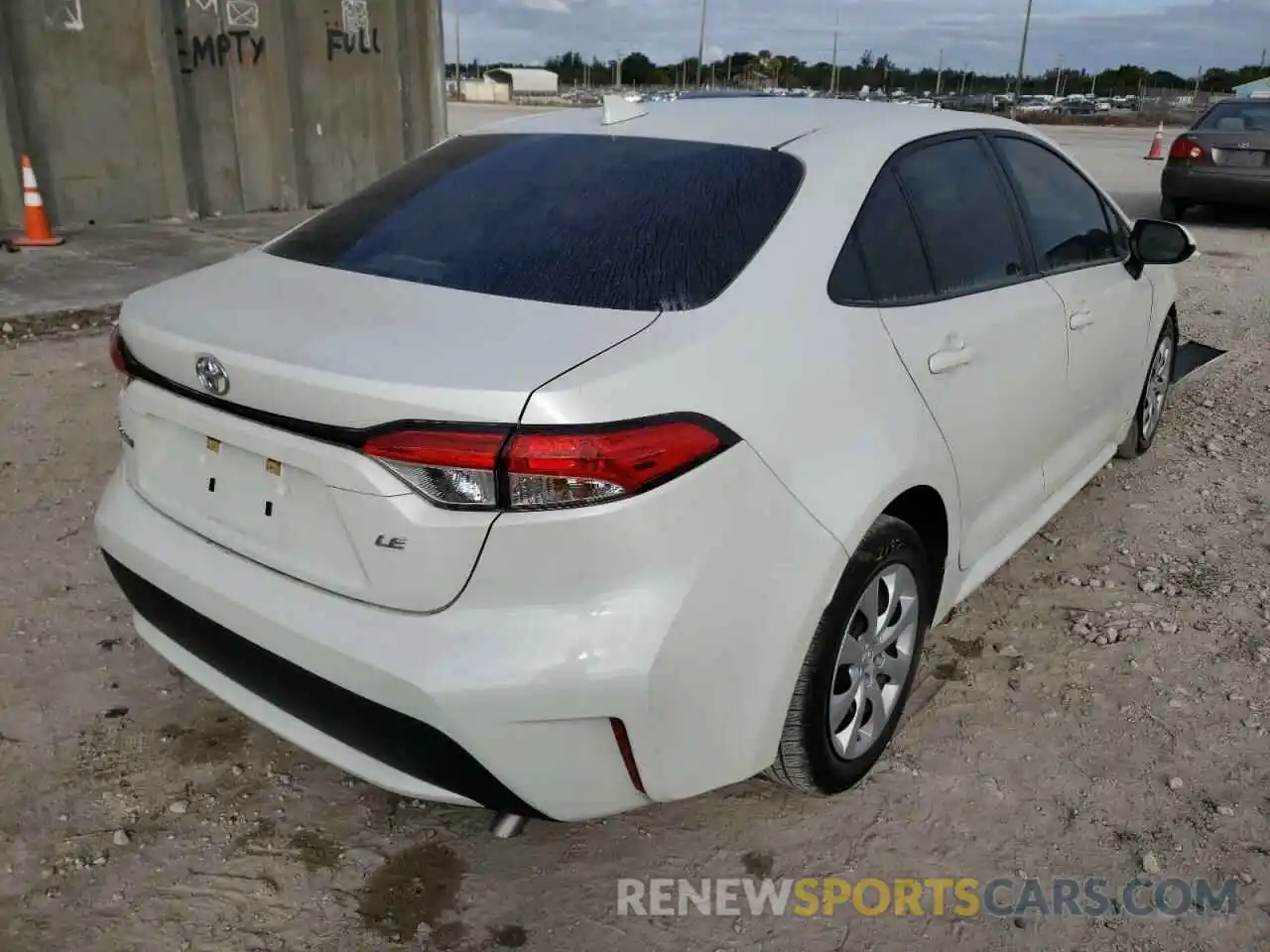 4 Photograph of a damaged car JTDEPRAE2LJ056276 TOYOTA COROLLA 2020