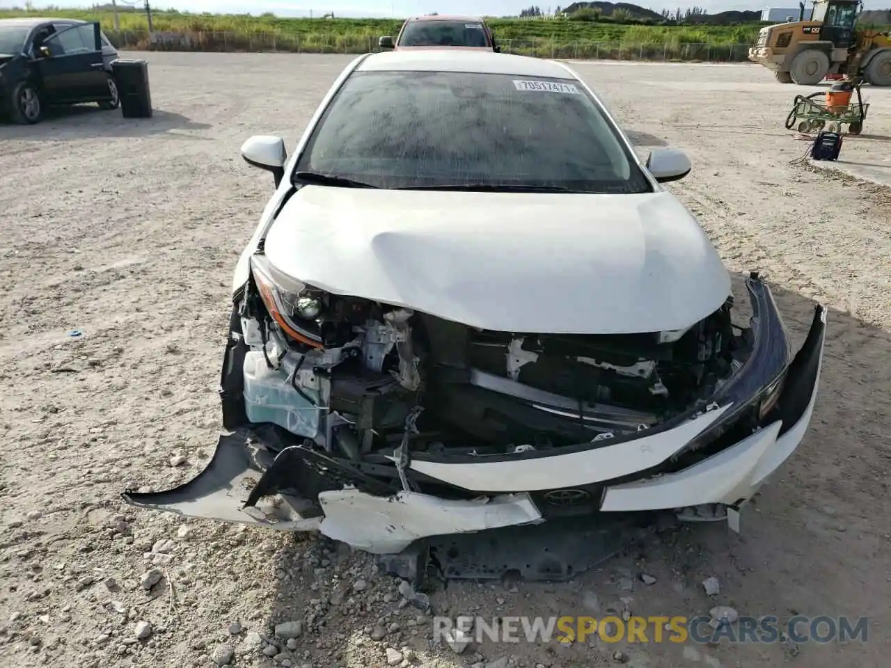 9 Photograph of a damaged car JTDEPRAE2LJ056276 TOYOTA COROLLA 2020