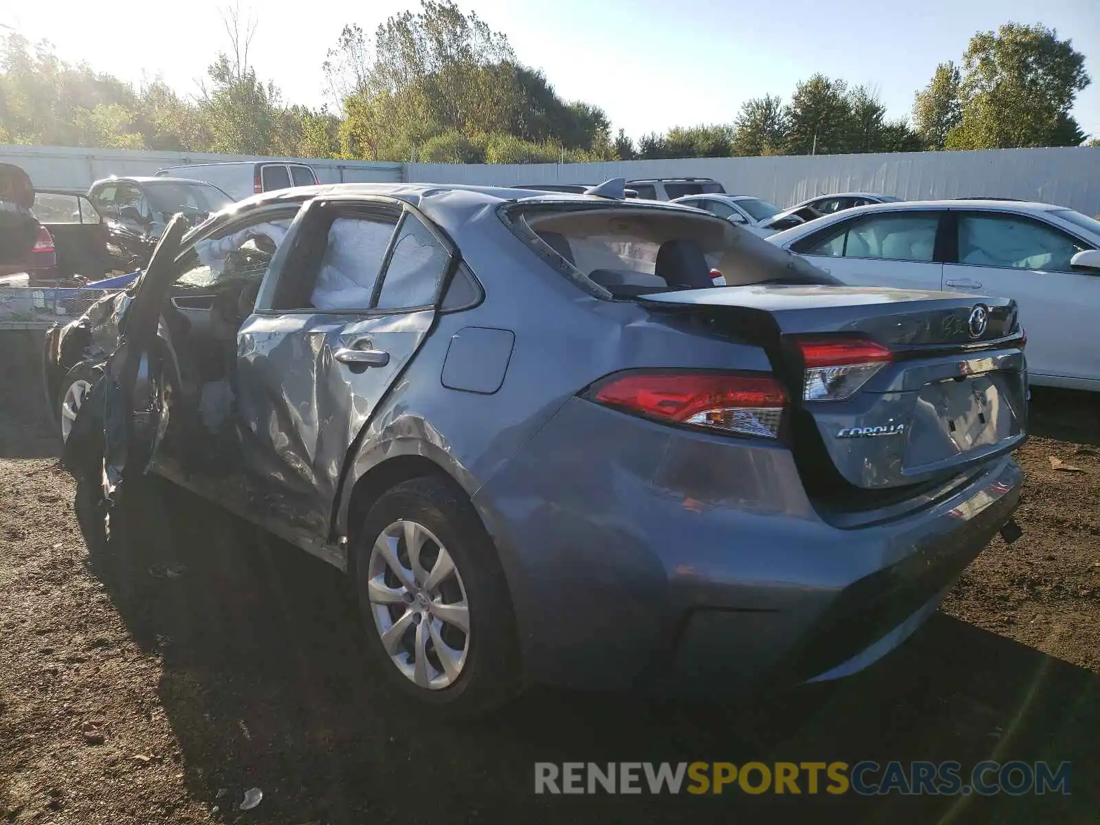 3 Photograph of a damaged car JTDEPRAE2LJ056357 TOYOTA COROLLA 2020