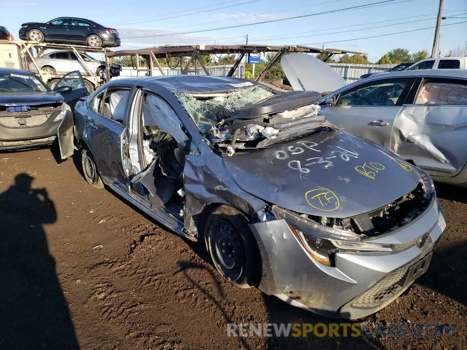 9 Photograph of a damaged car JTDEPRAE2LJ056357 TOYOTA COROLLA 2020