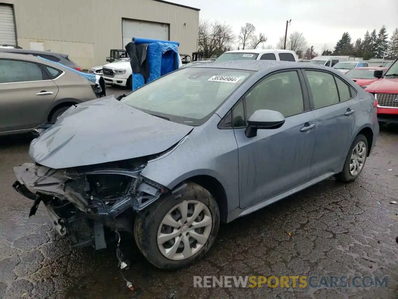 1 Photograph of a damaged car JTDEPRAE2LJ056763 TOYOTA COROLLA 2020