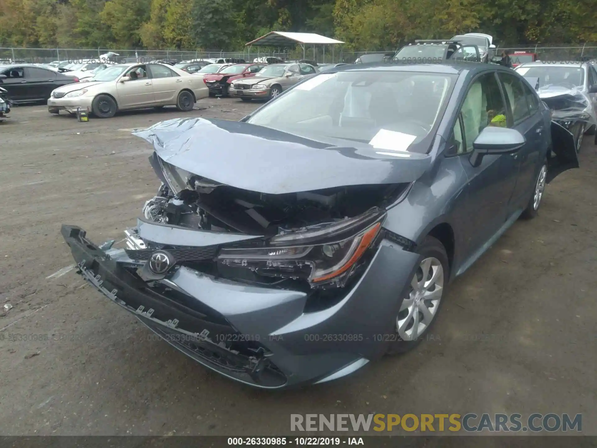 2 Photograph of a damaged car JTDEPRAE2LJ057041 TOYOTA COROLLA 2020