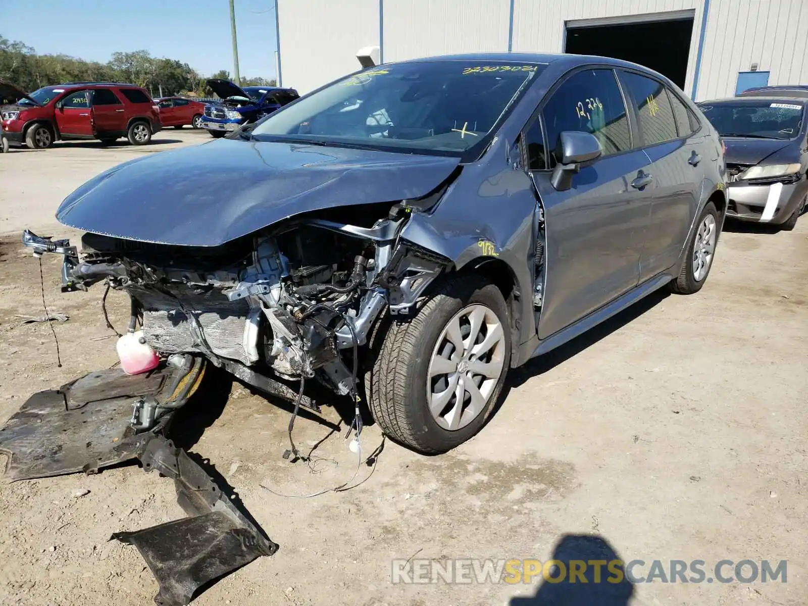 2 Photograph of a damaged car JTDEPRAE2LJ057900 TOYOTA COROLLA 2020