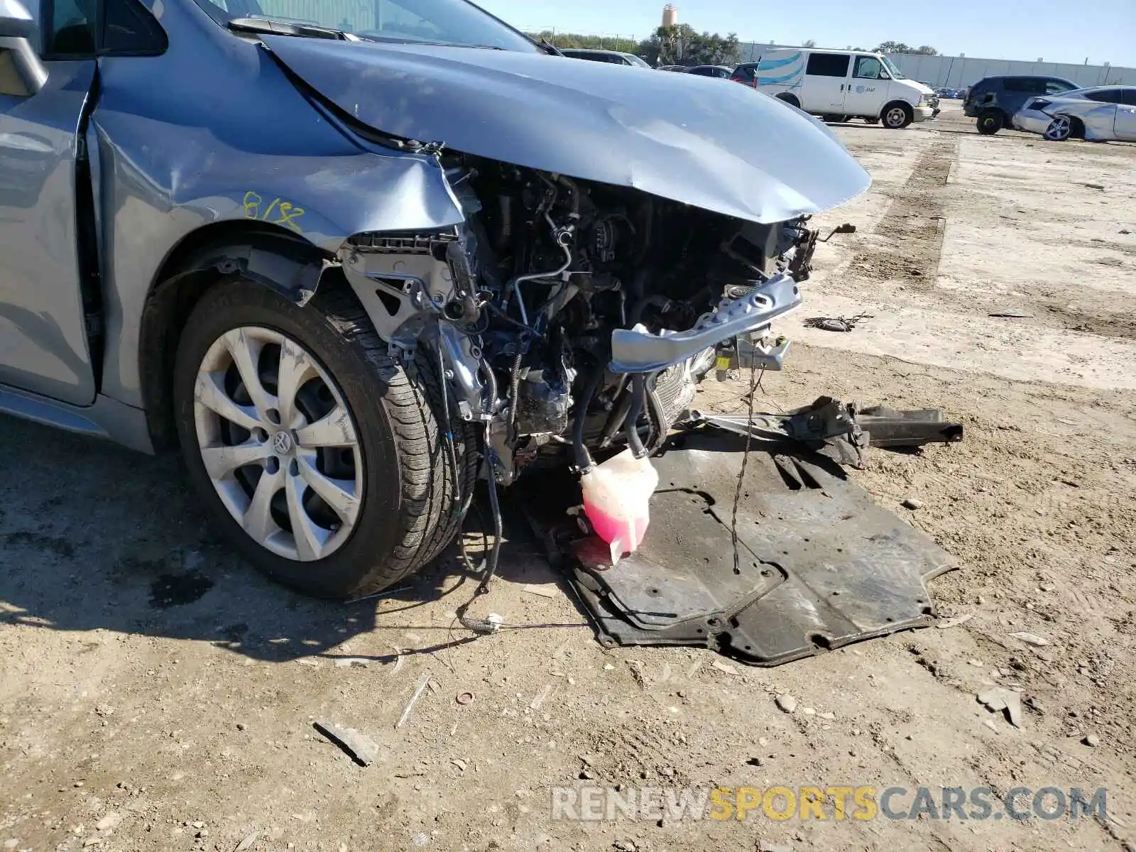 9 Photograph of a damaged car JTDEPRAE2LJ057900 TOYOTA COROLLA 2020