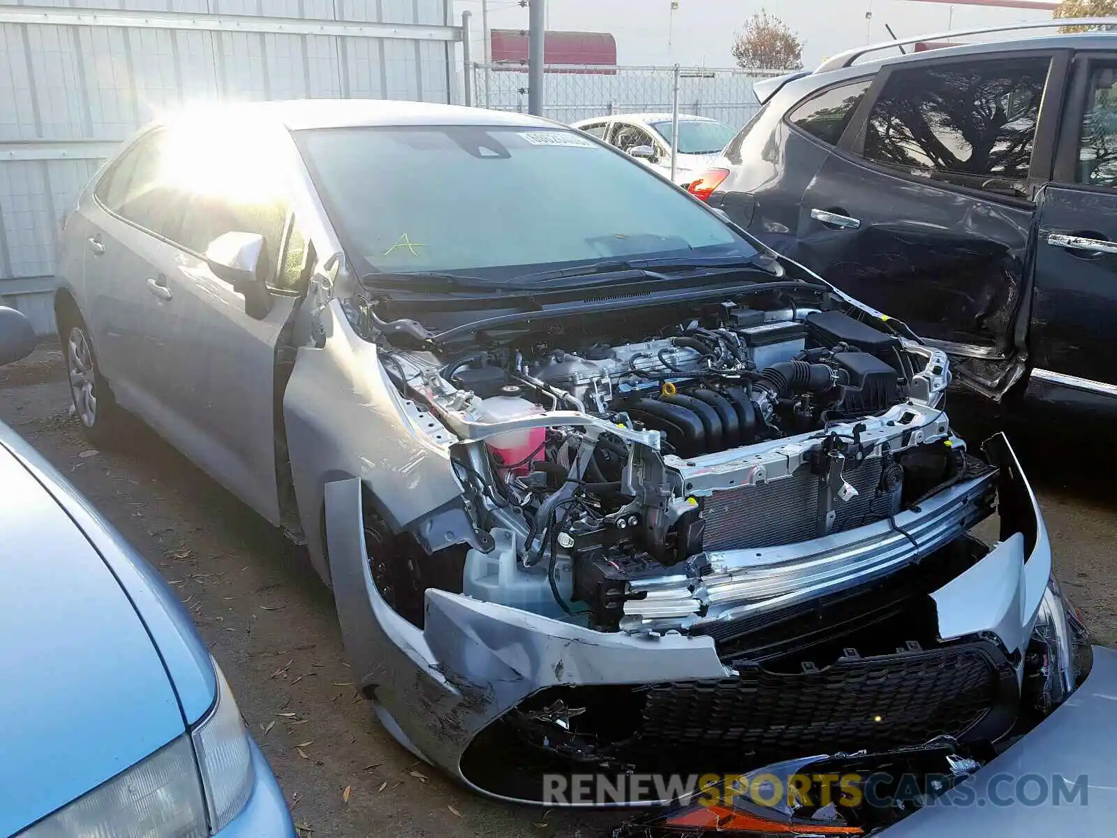 1 Photograph of a damaged car JTDEPRAE2LJ057914 TOYOTA COROLLA 2020