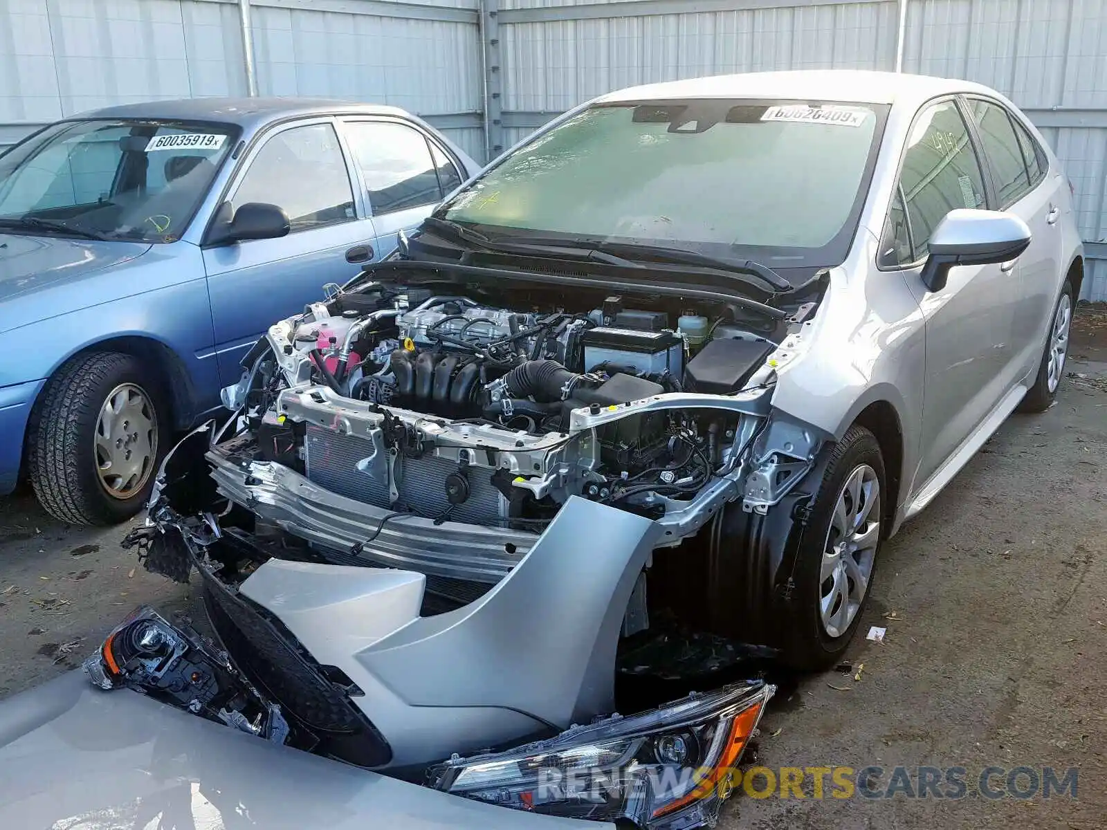 2 Photograph of a damaged car JTDEPRAE2LJ057914 TOYOTA COROLLA 2020