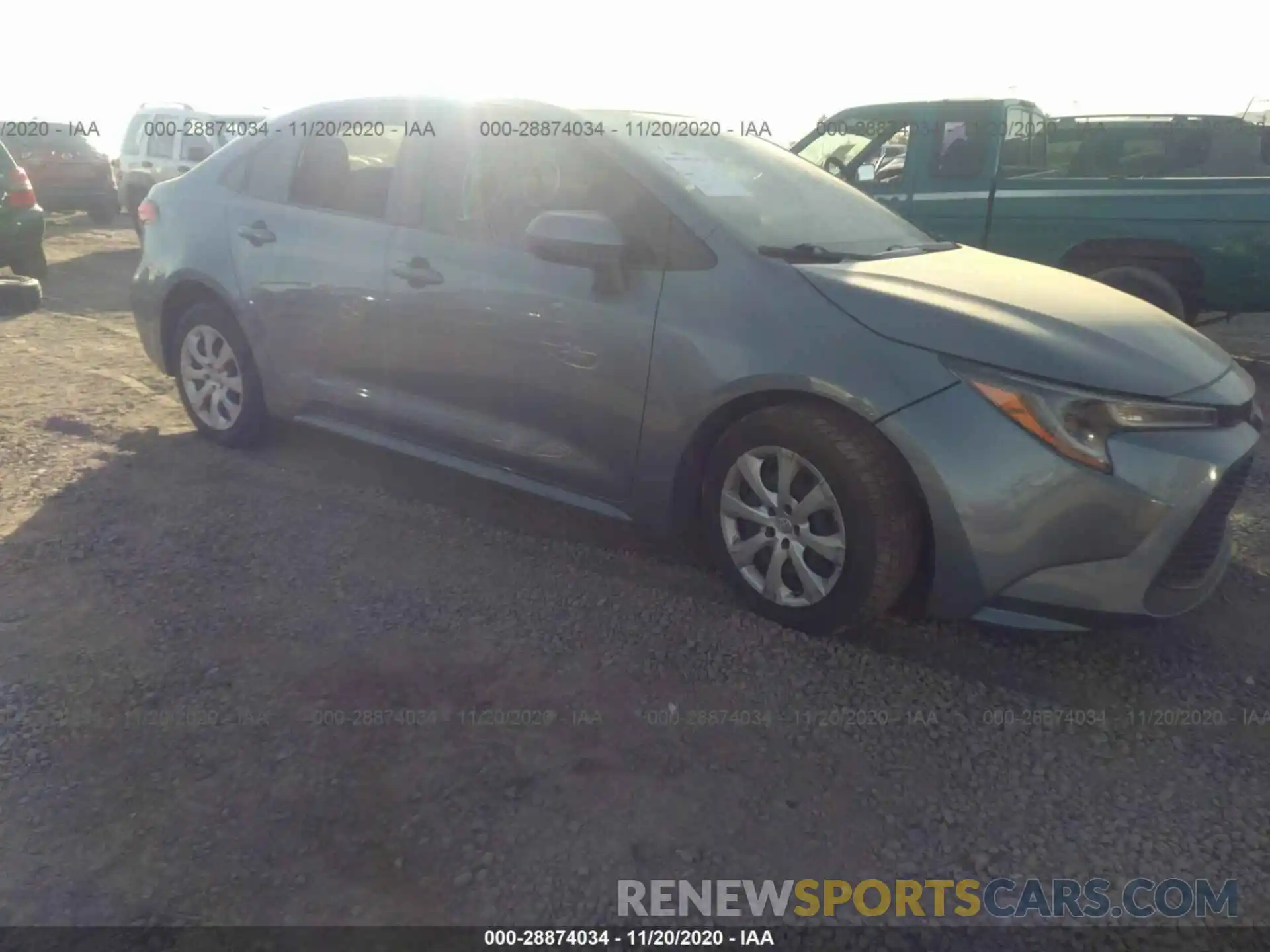 1 Photograph of a damaged car JTDEPRAE2LJ058058 TOYOTA COROLLA 2020