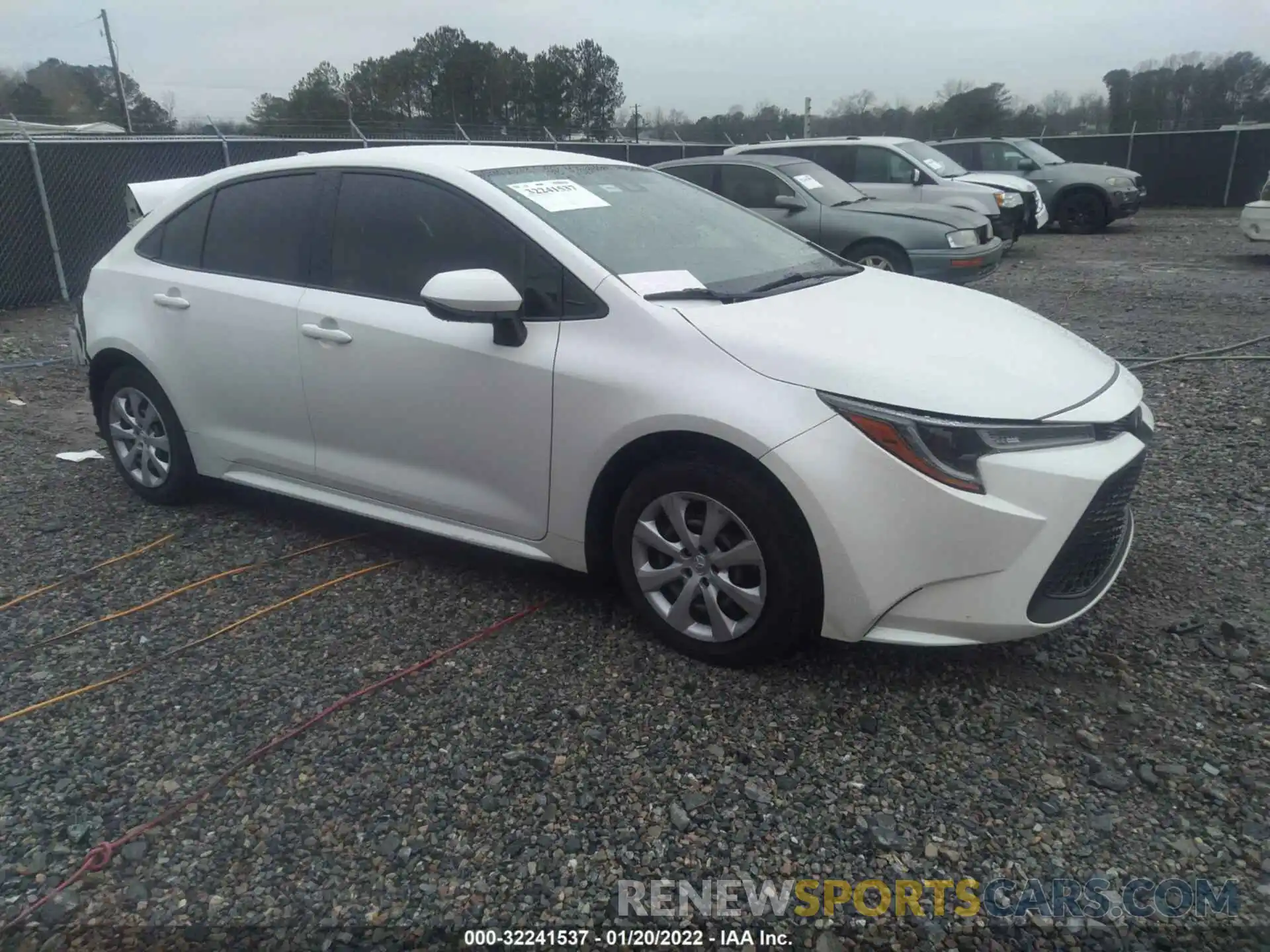 1 Photograph of a damaged car JTDEPRAE2LJ058173 TOYOTA COROLLA 2020