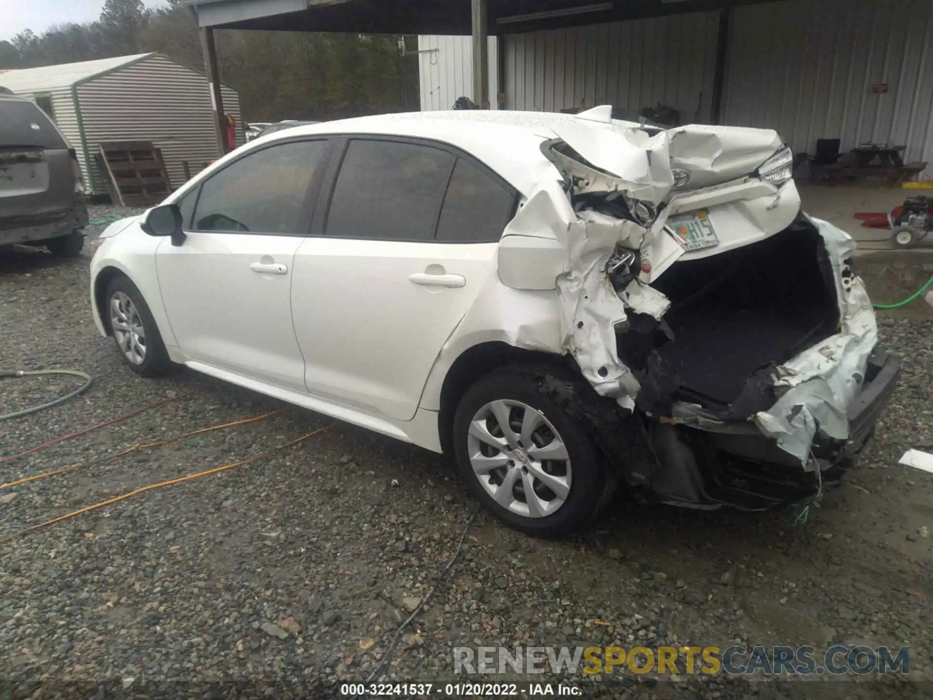 3 Photograph of a damaged car JTDEPRAE2LJ058173 TOYOTA COROLLA 2020