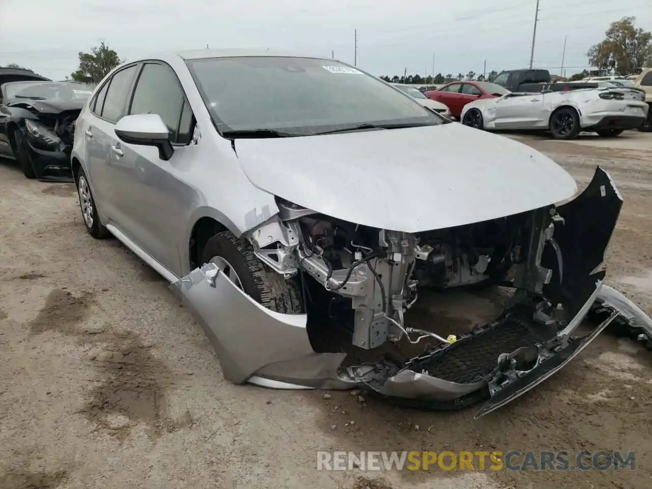 1 Photograph of a damaged car JTDEPRAE2LJ058206 TOYOTA COROLLA 2020