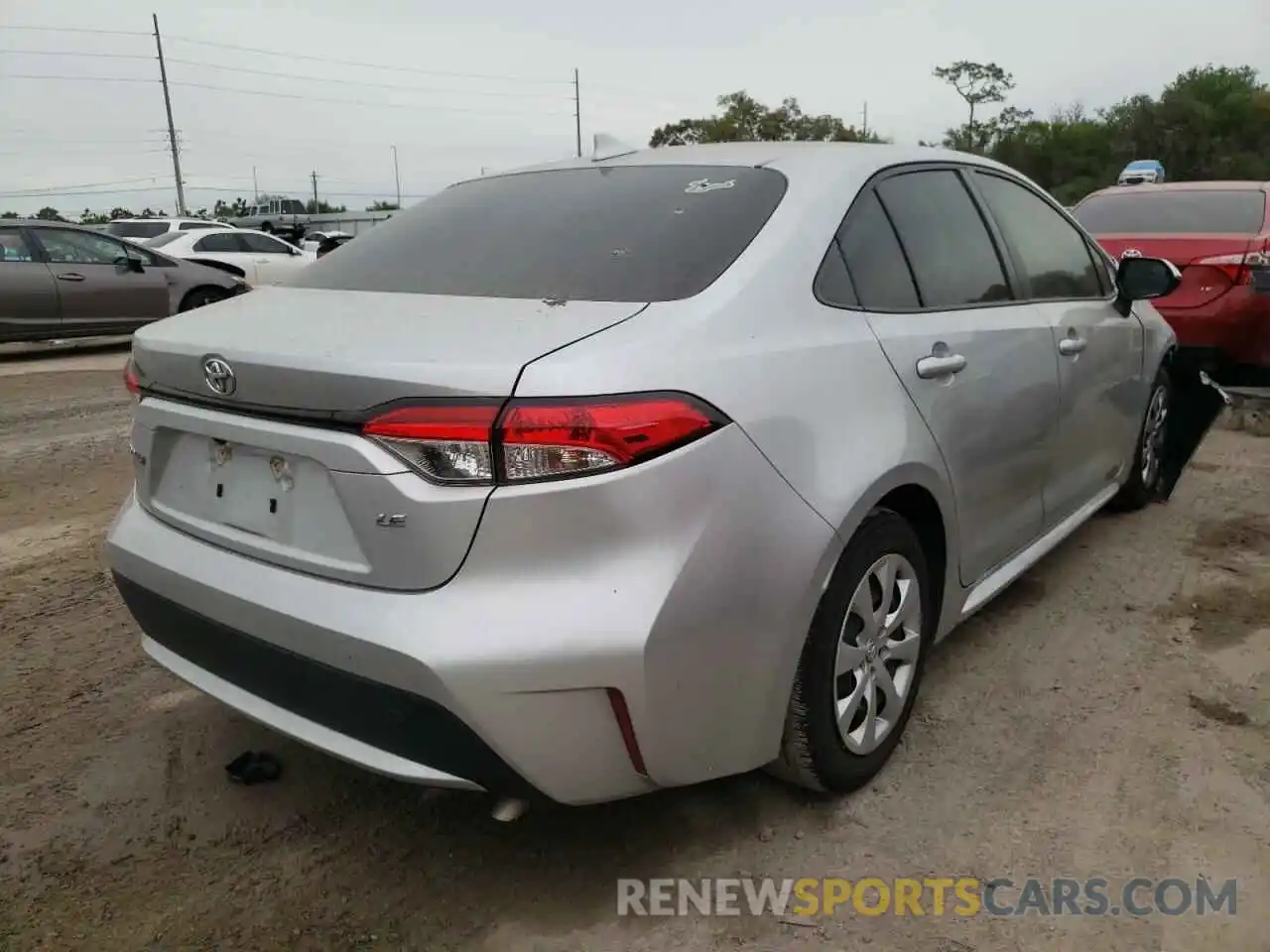 4 Photograph of a damaged car JTDEPRAE2LJ058206 TOYOTA COROLLA 2020