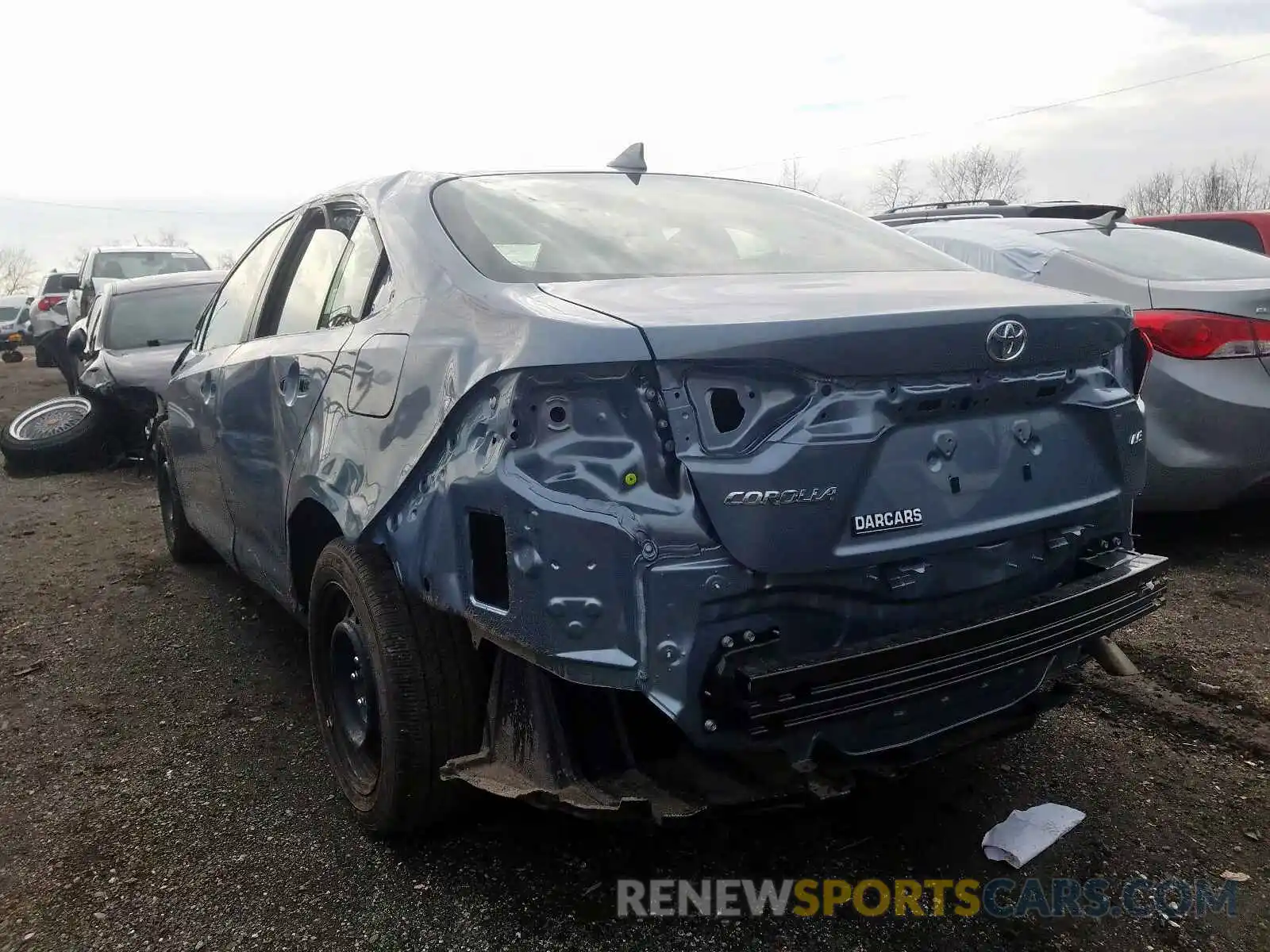 3 Photograph of a damaged car JTDEPRAE2LJ058478 TOYOTA COROLLA 2020