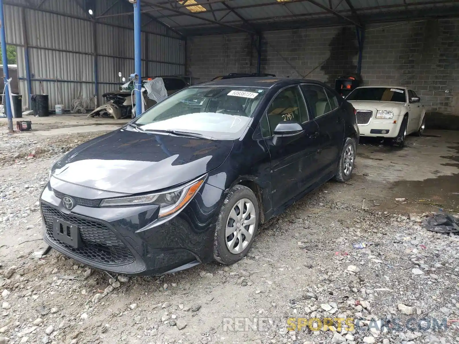 2 Фотография поврежденного автомобиля JTDEPRAE2LJ058884 TOYOTA COROLLA 2020